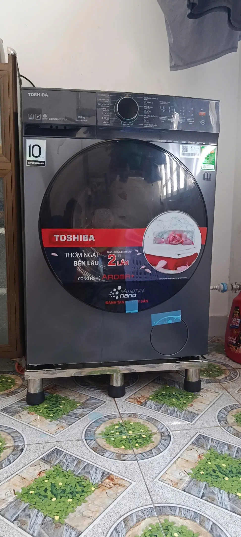 Khách hàng review Máy giặt sấy Toshiba Inverter giặt 13 kg - sấy 8 kg TWD-T21BU140UWV(MG) 1
