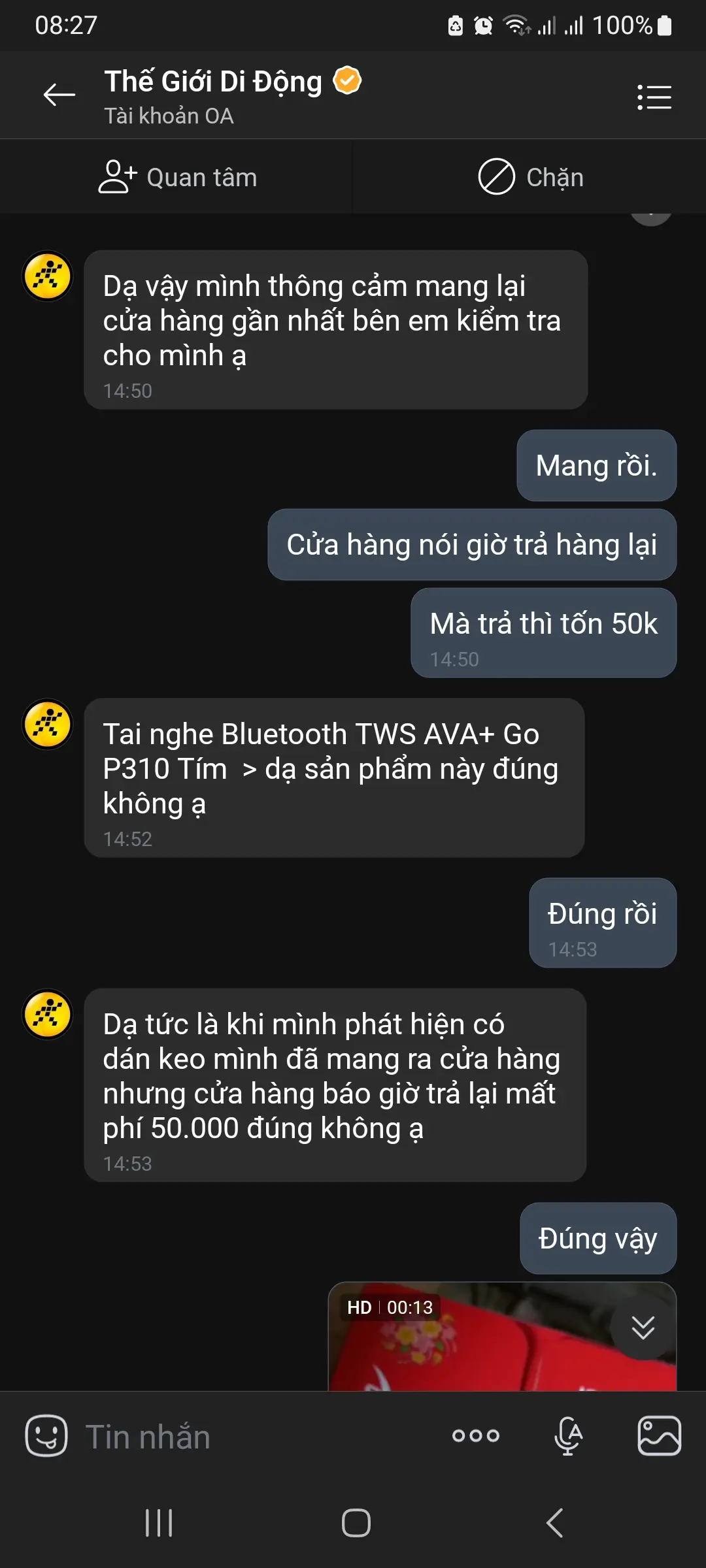 Khách hàng review Tai nghe Bluetooth True Wireless AVA  Go P310 6