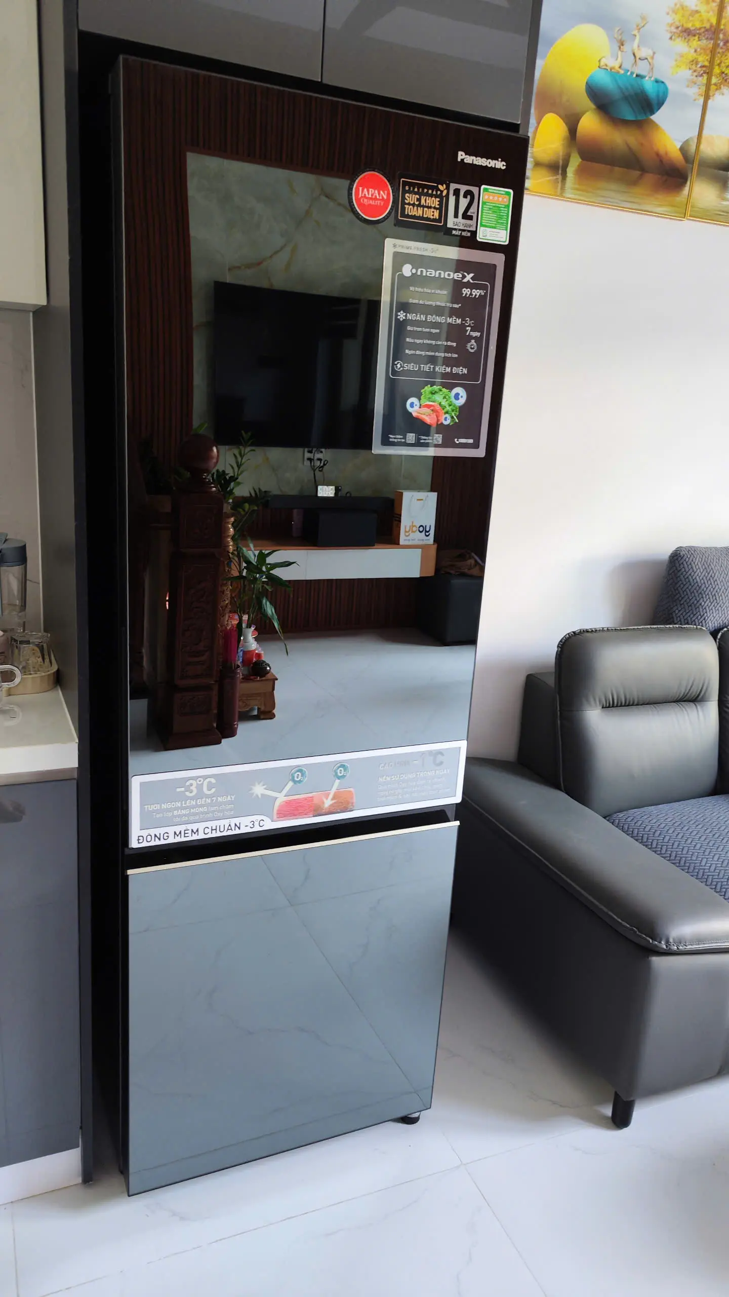 Khách hàng review Tủ lạnh Panasonic Inverter 325 lít NR-BC361VGMV 50
