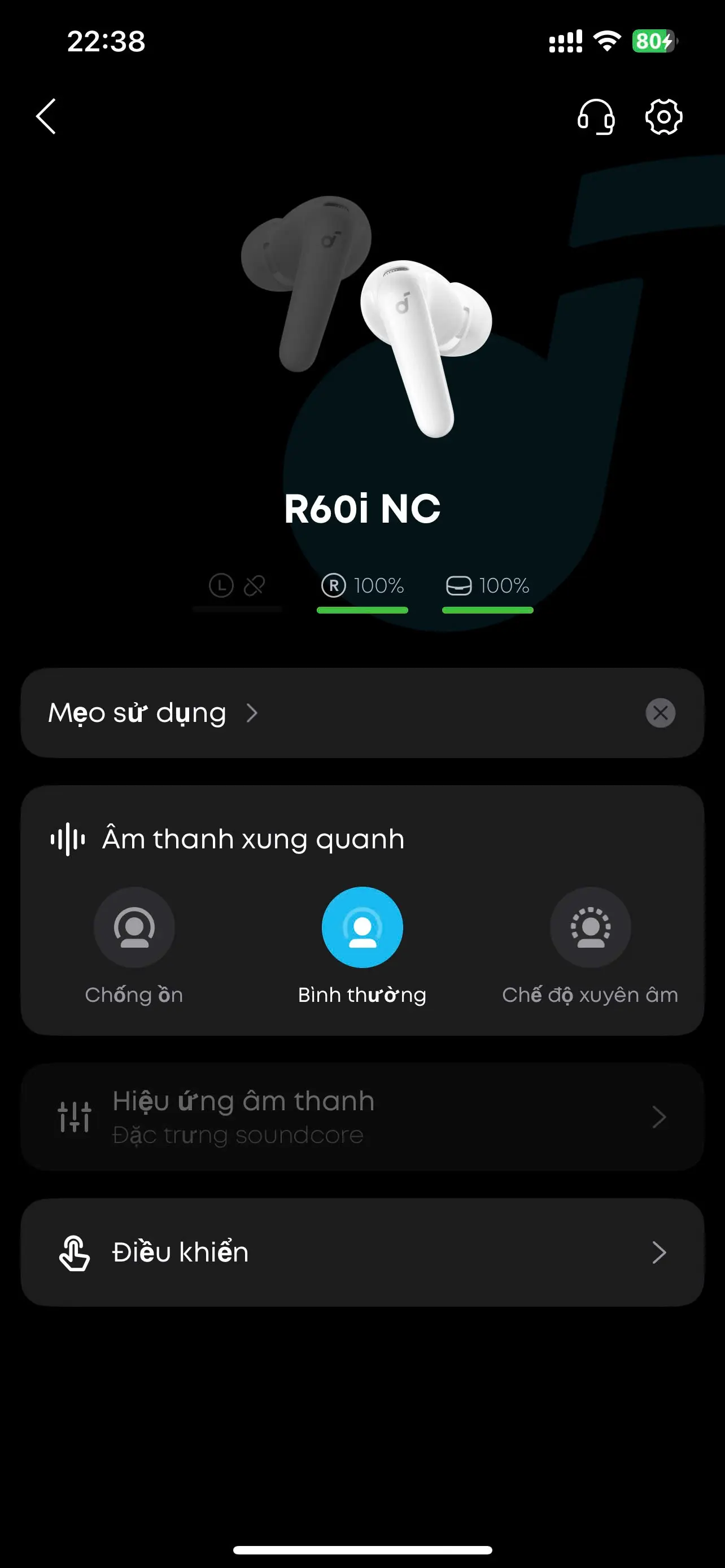 Khách hàng review Tai nghe Bluetooth True Wireless Soundcore R60i NC D1202 1