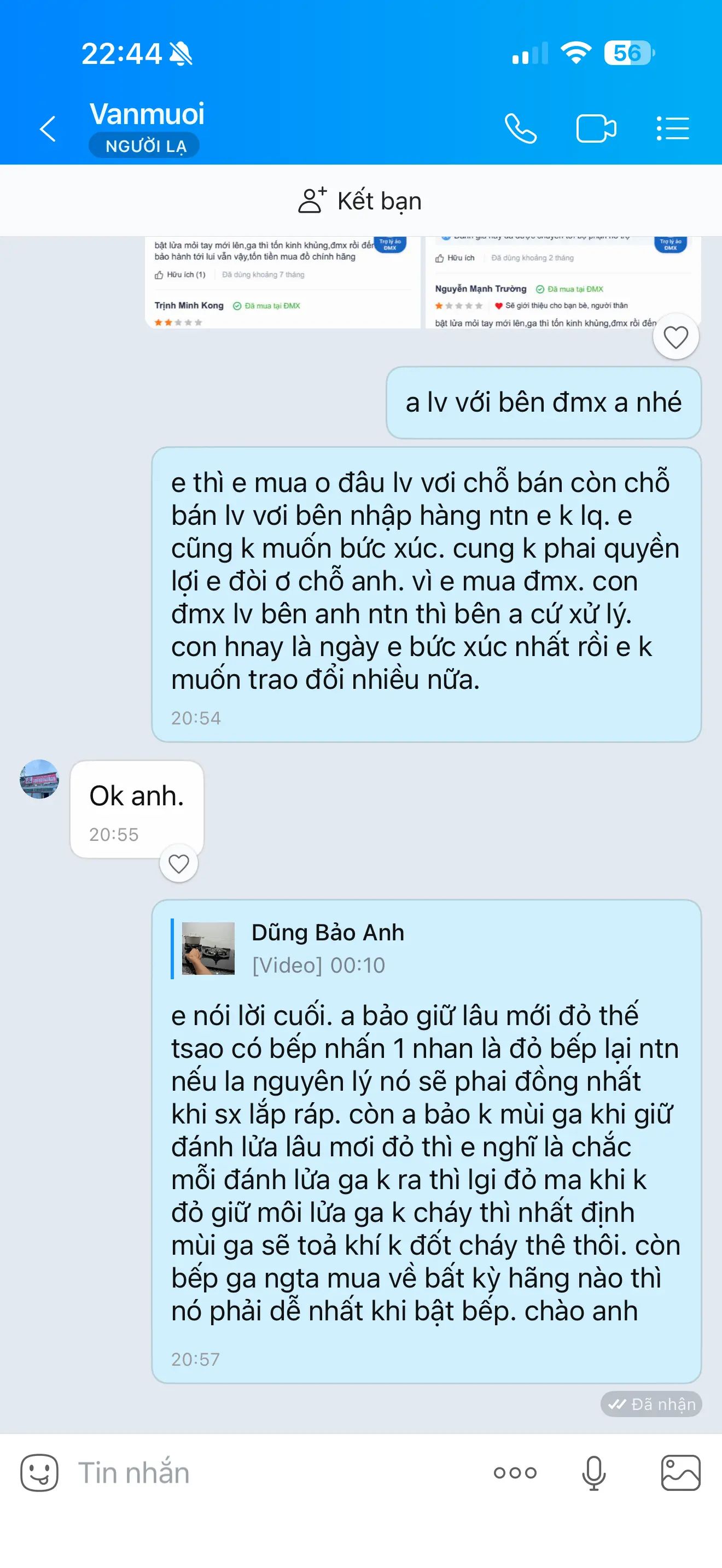 Khách hàng review Bếp ga âm Electrolux EHG8321BC 2