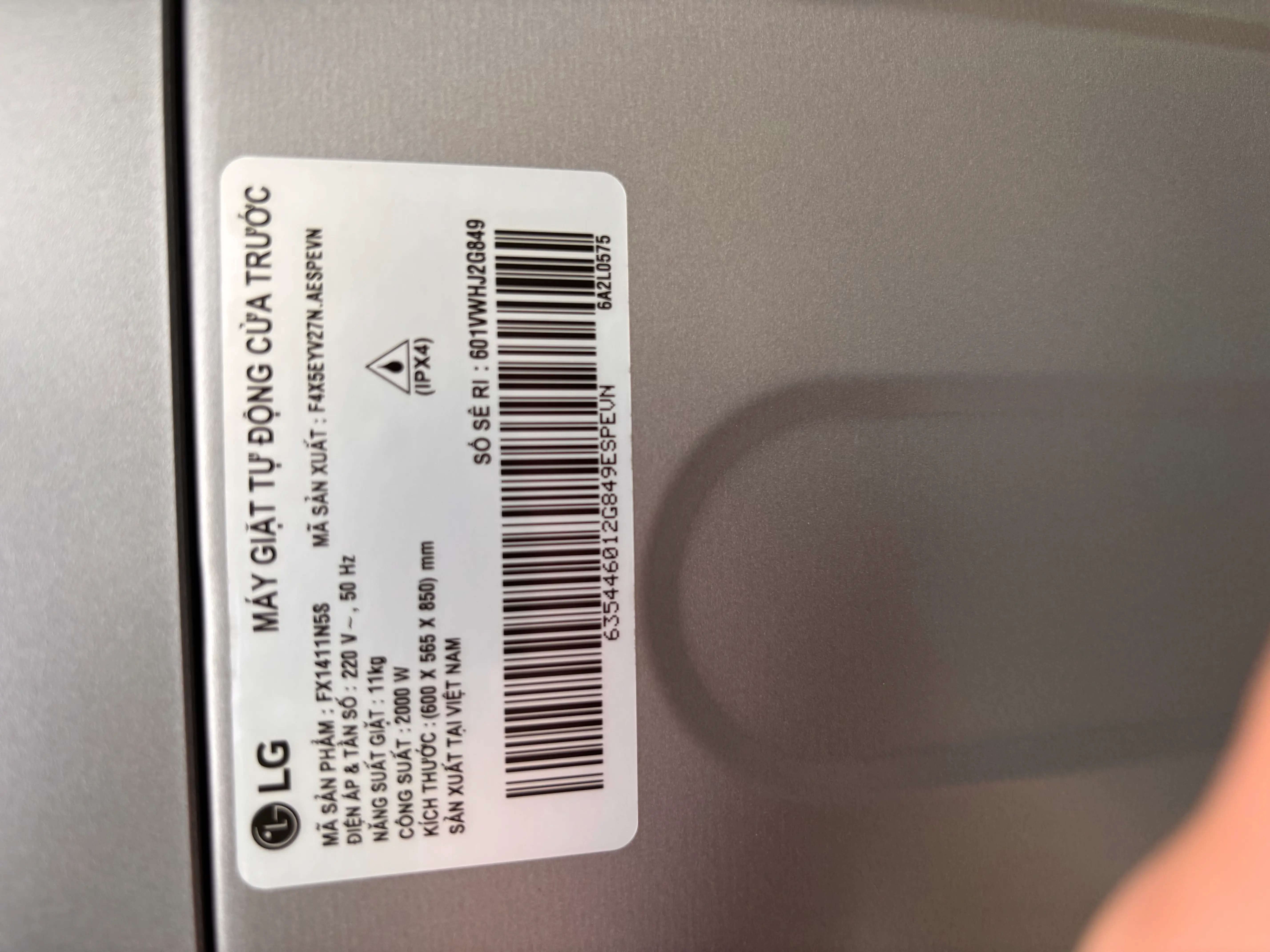 Khách hàng review Máy giặt LG AI DD Inverter 11 kg FX1411N5S 3