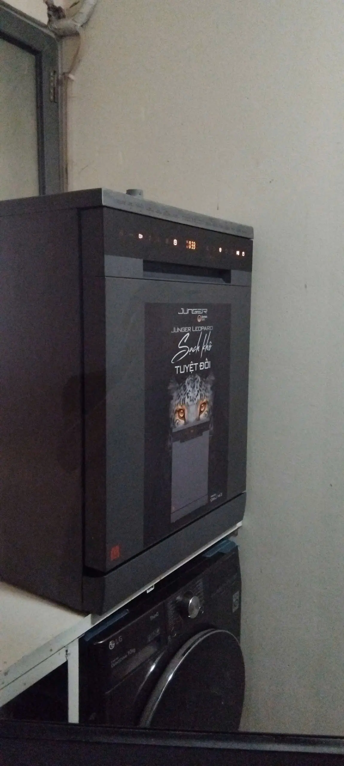 Khách hàng review Máy rửa chén độc lập Junger Leopard DWJ-143 48