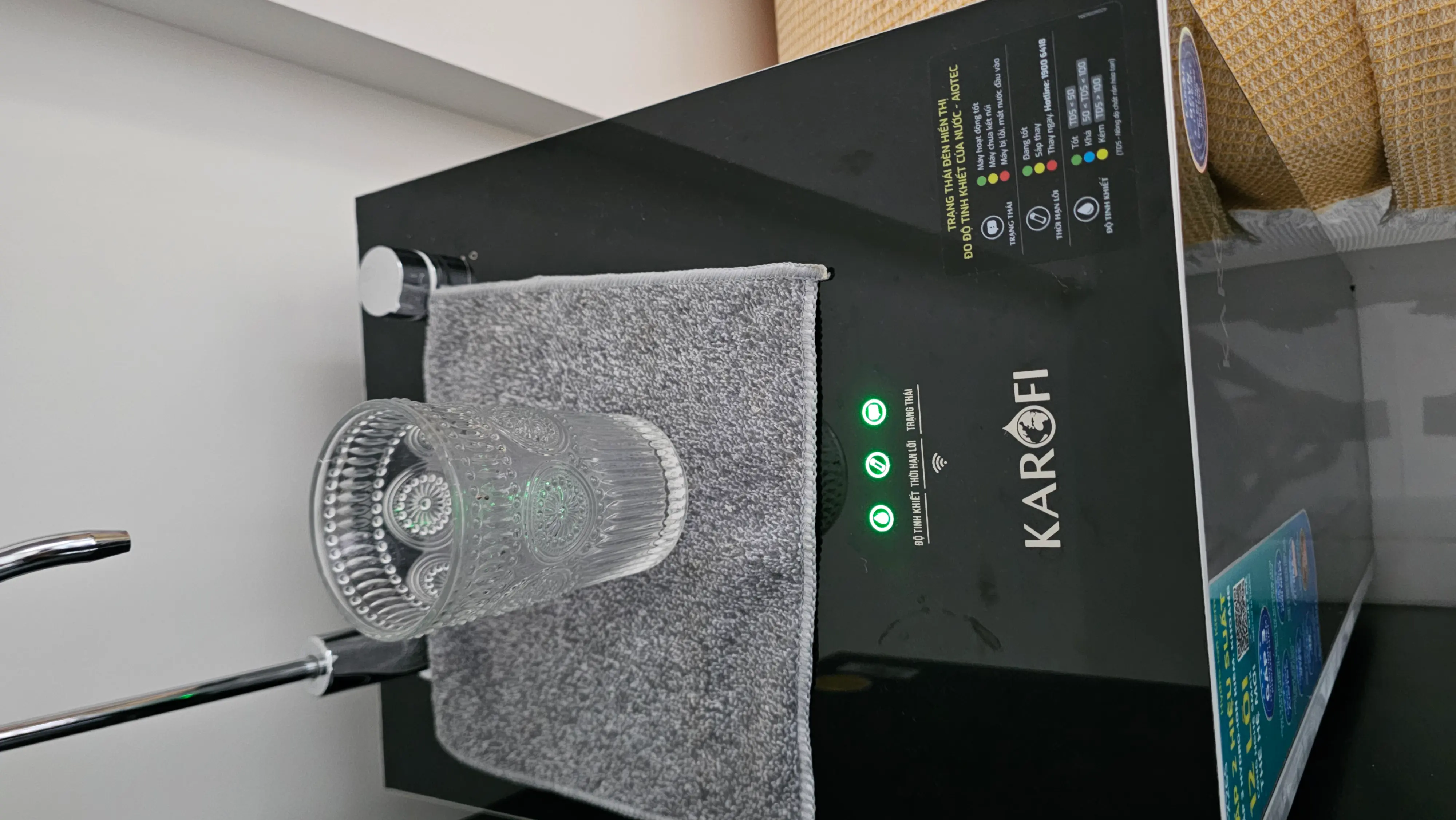 Khách hàng review Máy lọc nước RO Hydrogen Karofi KAQ-X26S 12 lõi 2