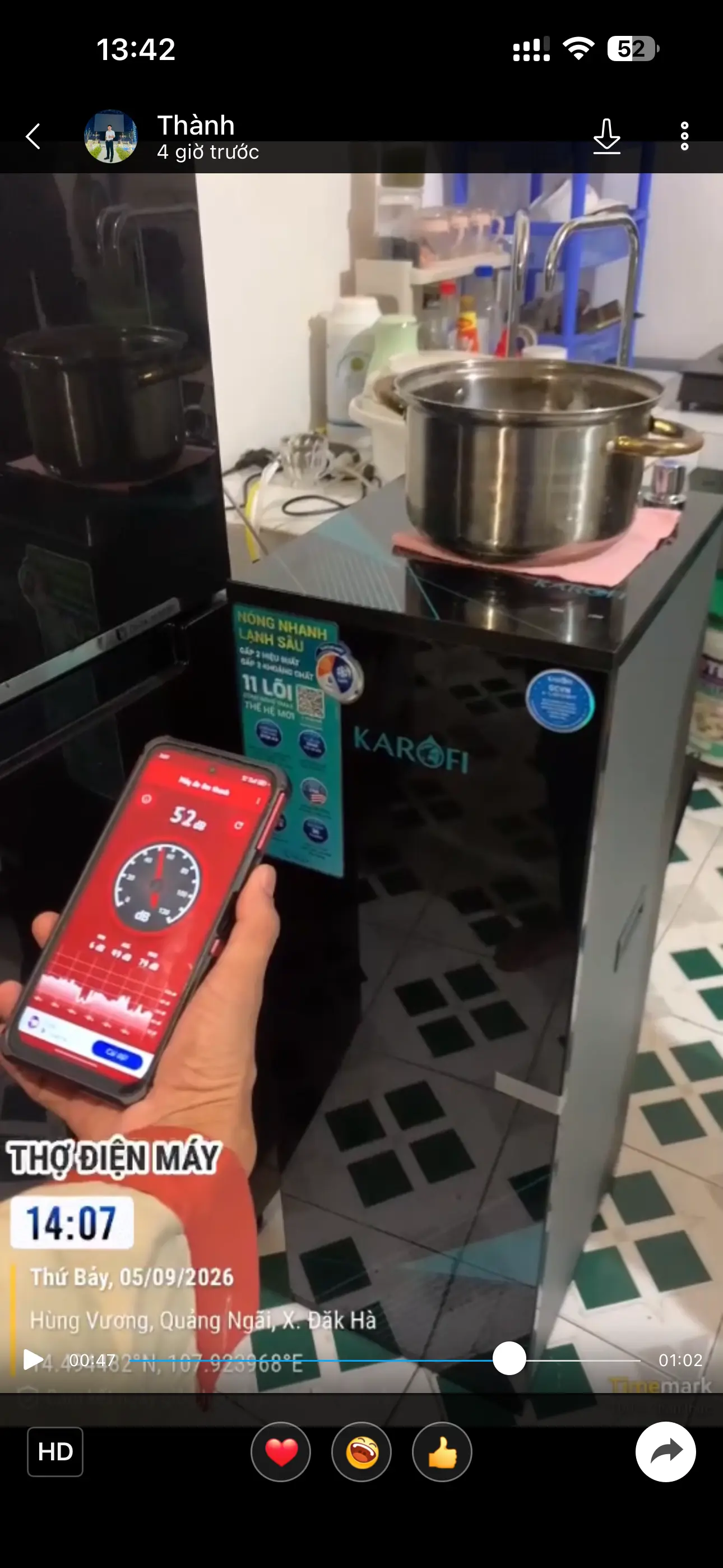 Khách hàng review Máy lọc nước RO nóng nguội lạnh Karofi KAD-X58 11 lõi 3