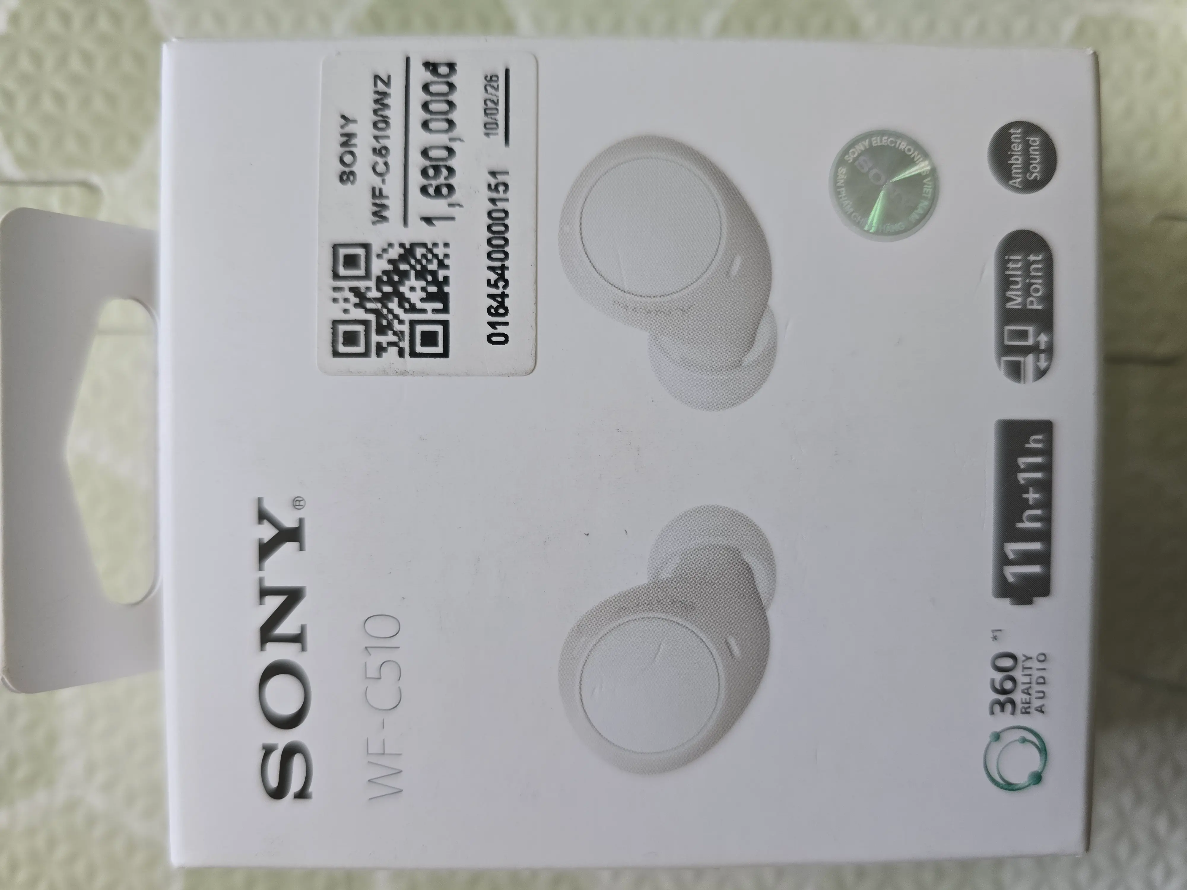 Khách hàng review Tai nghe Bluetooth True Wireless Sony WF-C510 - imei 1