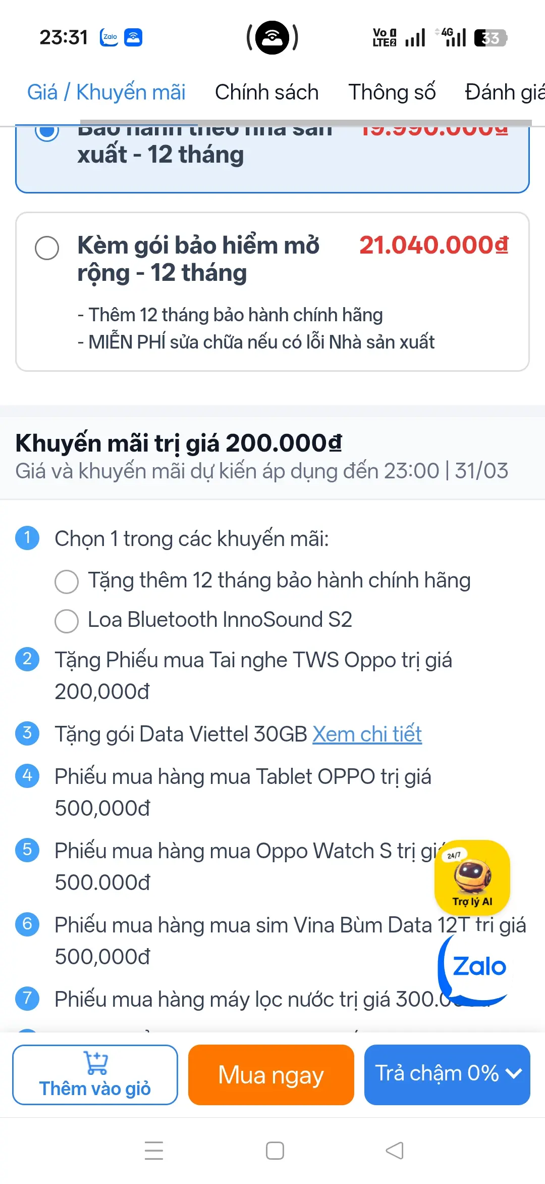 Khách hàng review Điện thoại OPPO Reno15 Pro 5G 12GB/512GB 2