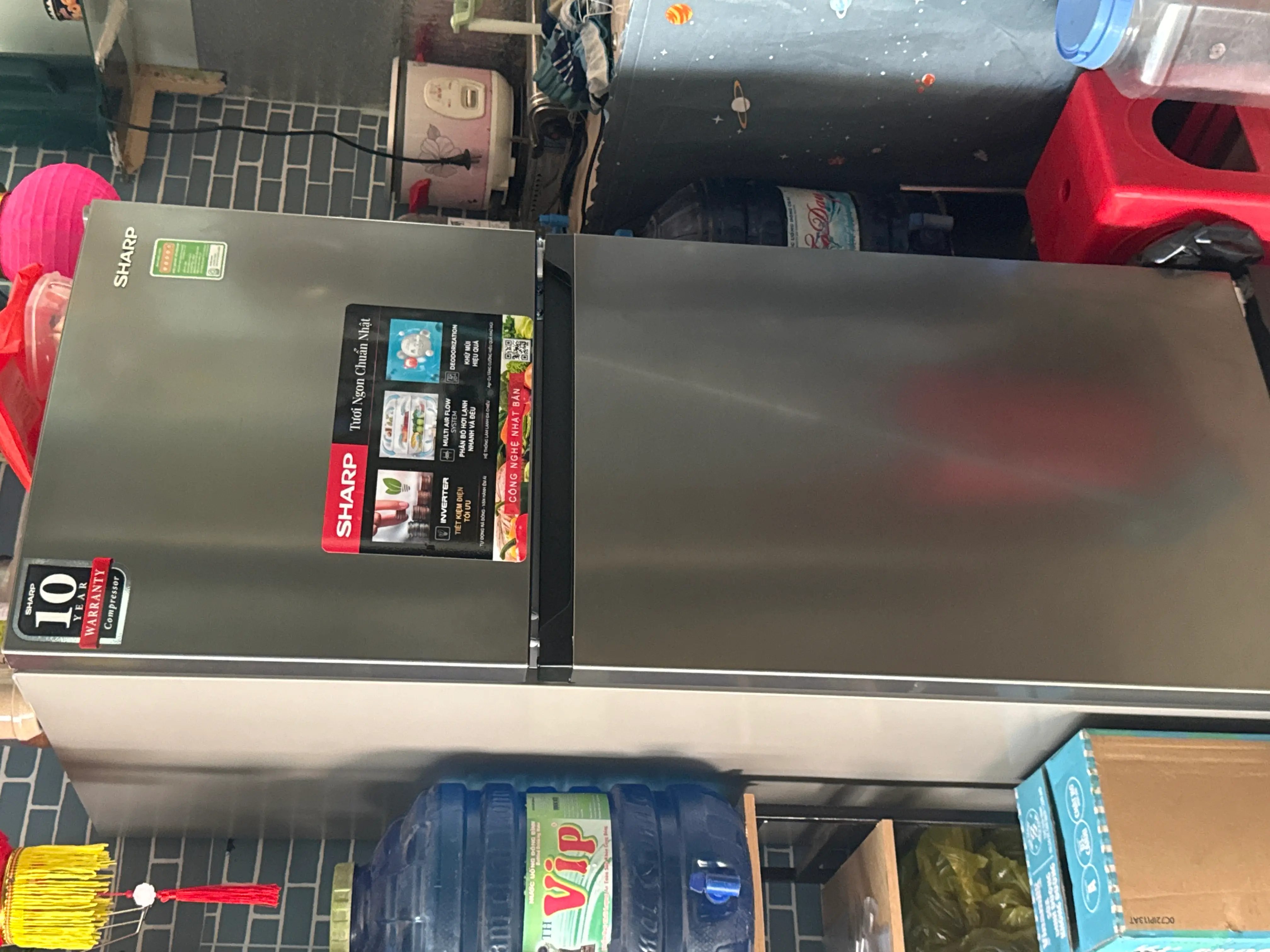 Khách hàng review Tủ lạnh Sharp Inverter 181 lít  SJ-X198V-SL 1