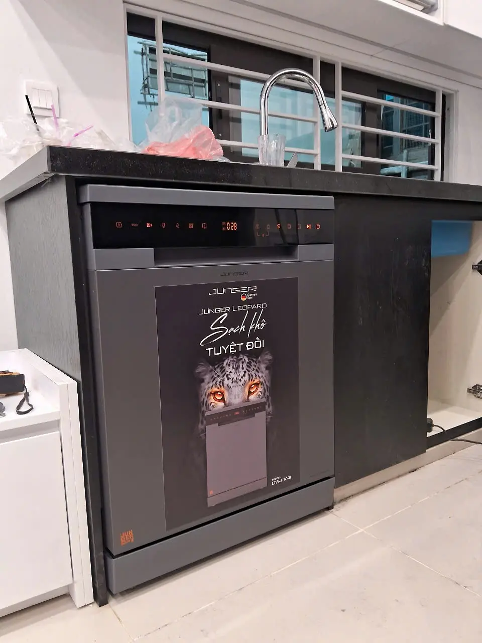 Khách hàng review Máy rửa chén độc lập Junger Leopard DWJ-143 64