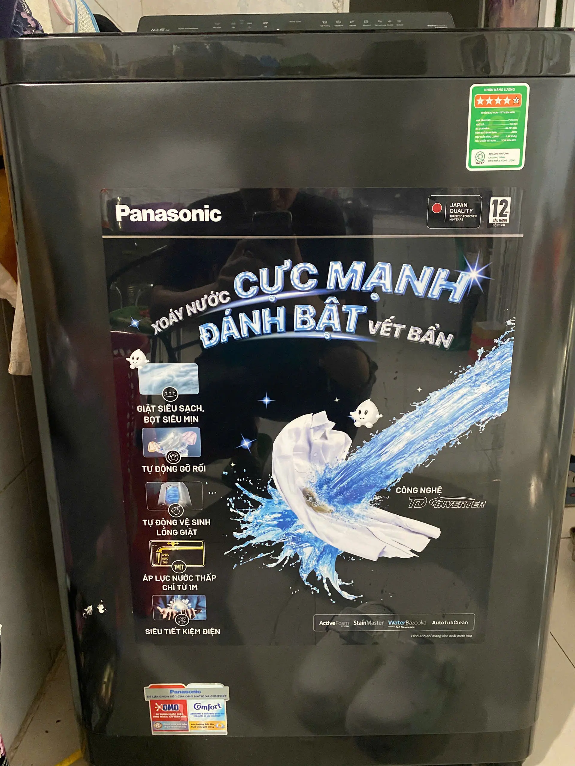 Khách hàng review Máy giặt Panasonic Inverter 10.5 Kg NA-FD105X3BV 14
