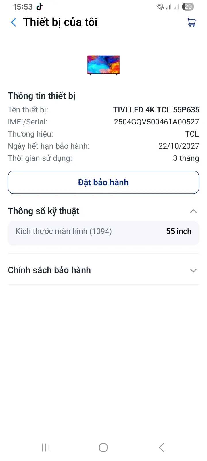 Khách hàng review Google Tivi TCL AI 4K 55 inch 55P635 4
