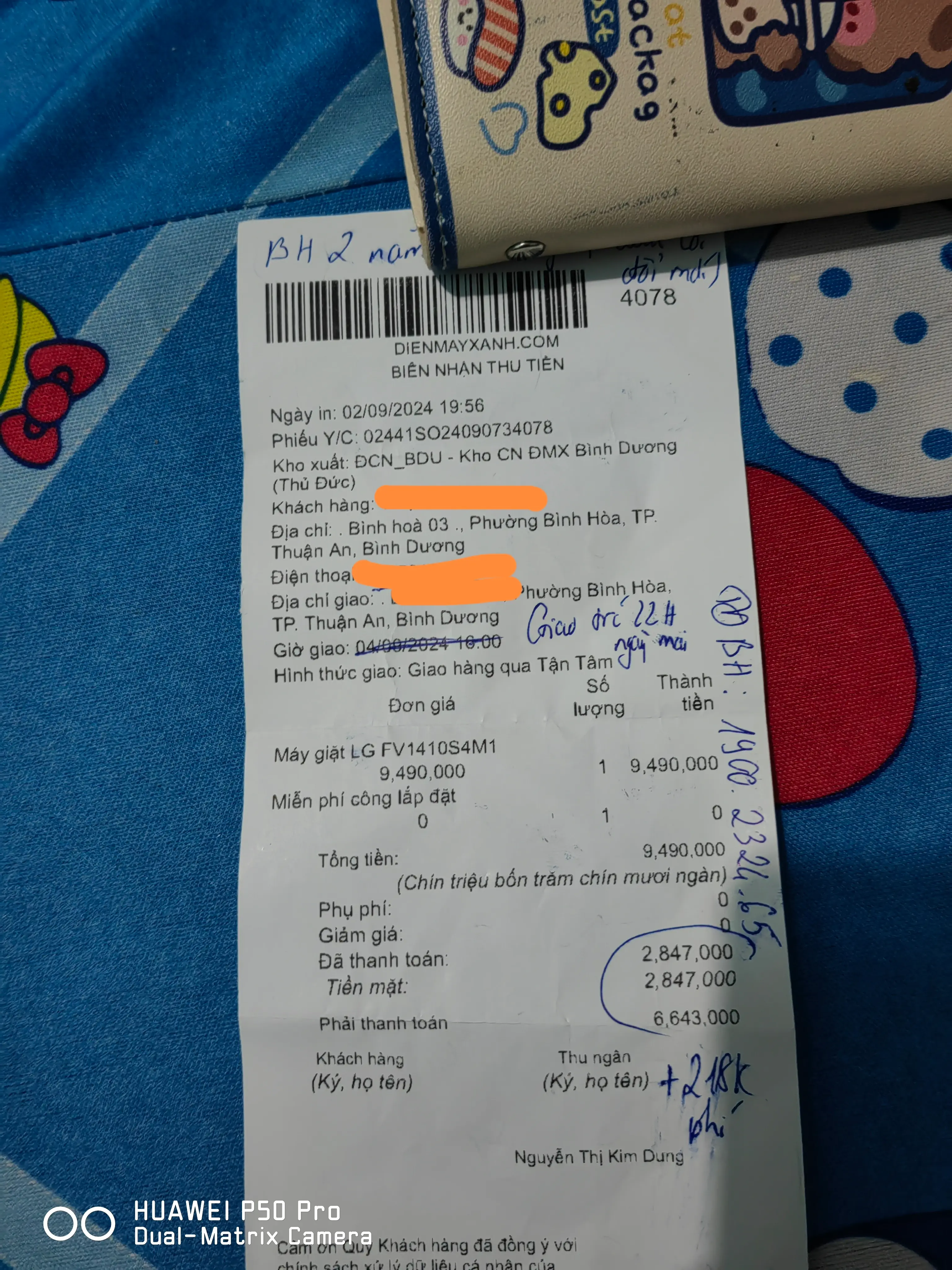 Khách hàng review Máy giặt LG AI DD Inverter 10 kg FV1410S4M1 5