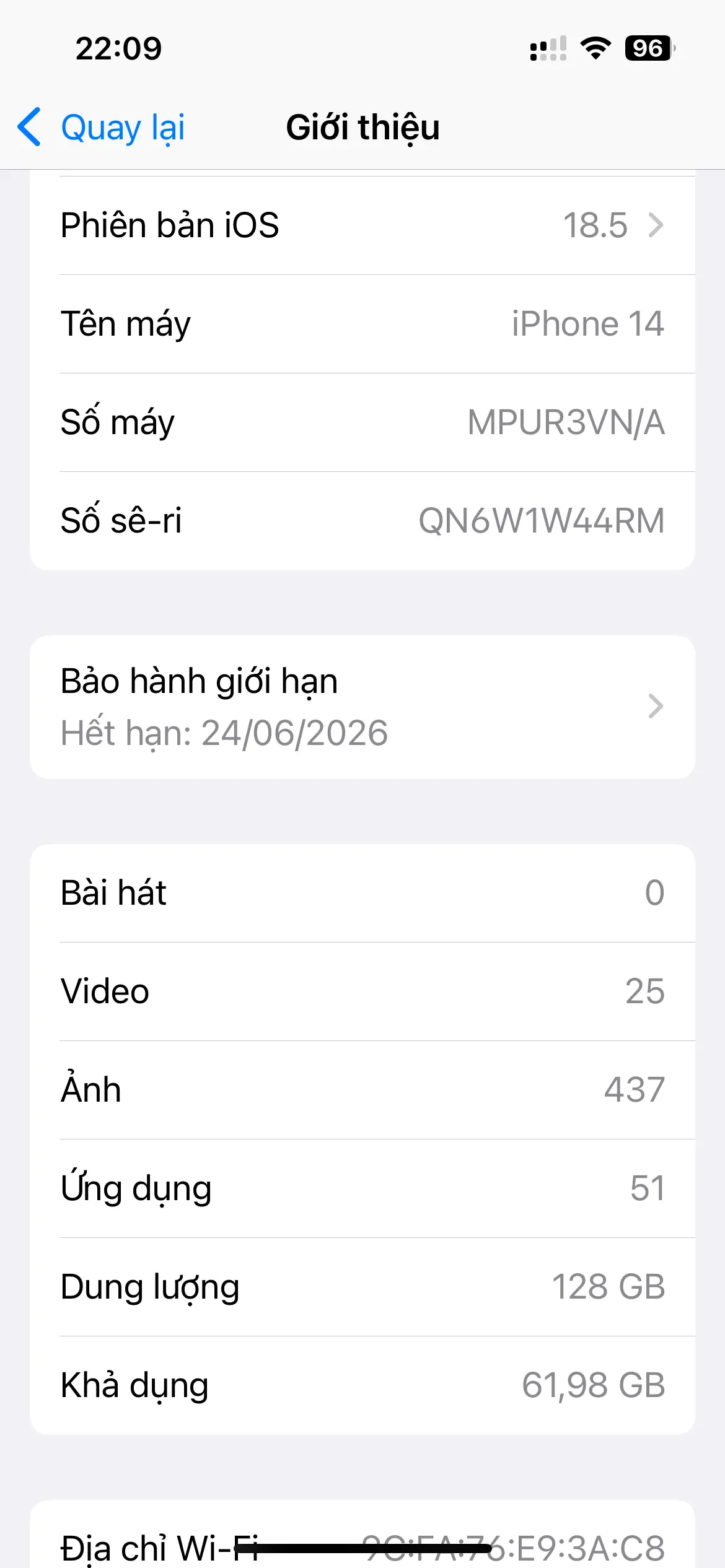 Khách hàng review Điện thoại iPhone 14 128GB 2
