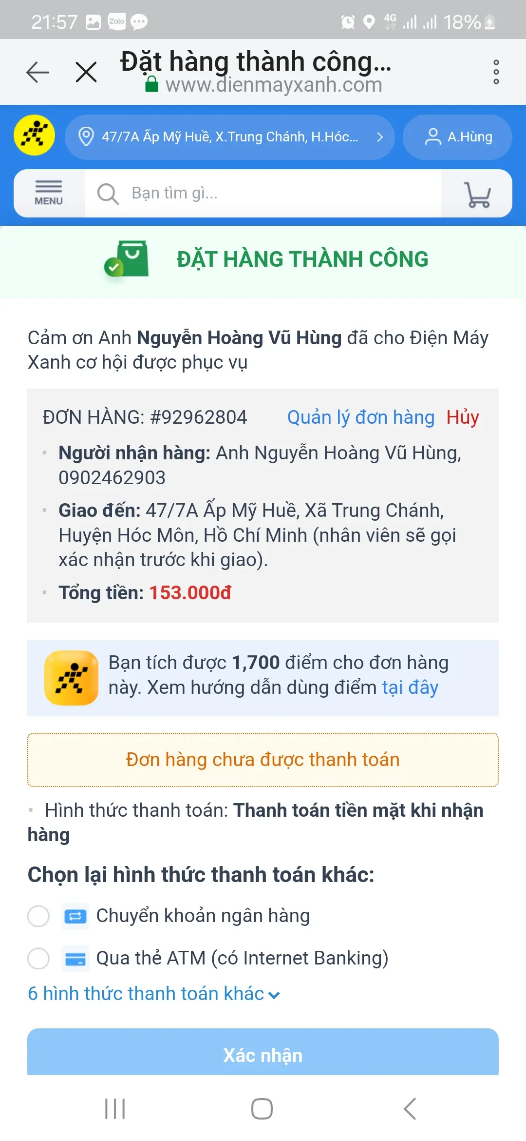 Khách hàng review Vệ Sinh Máy Lạnh Treo Tường 8