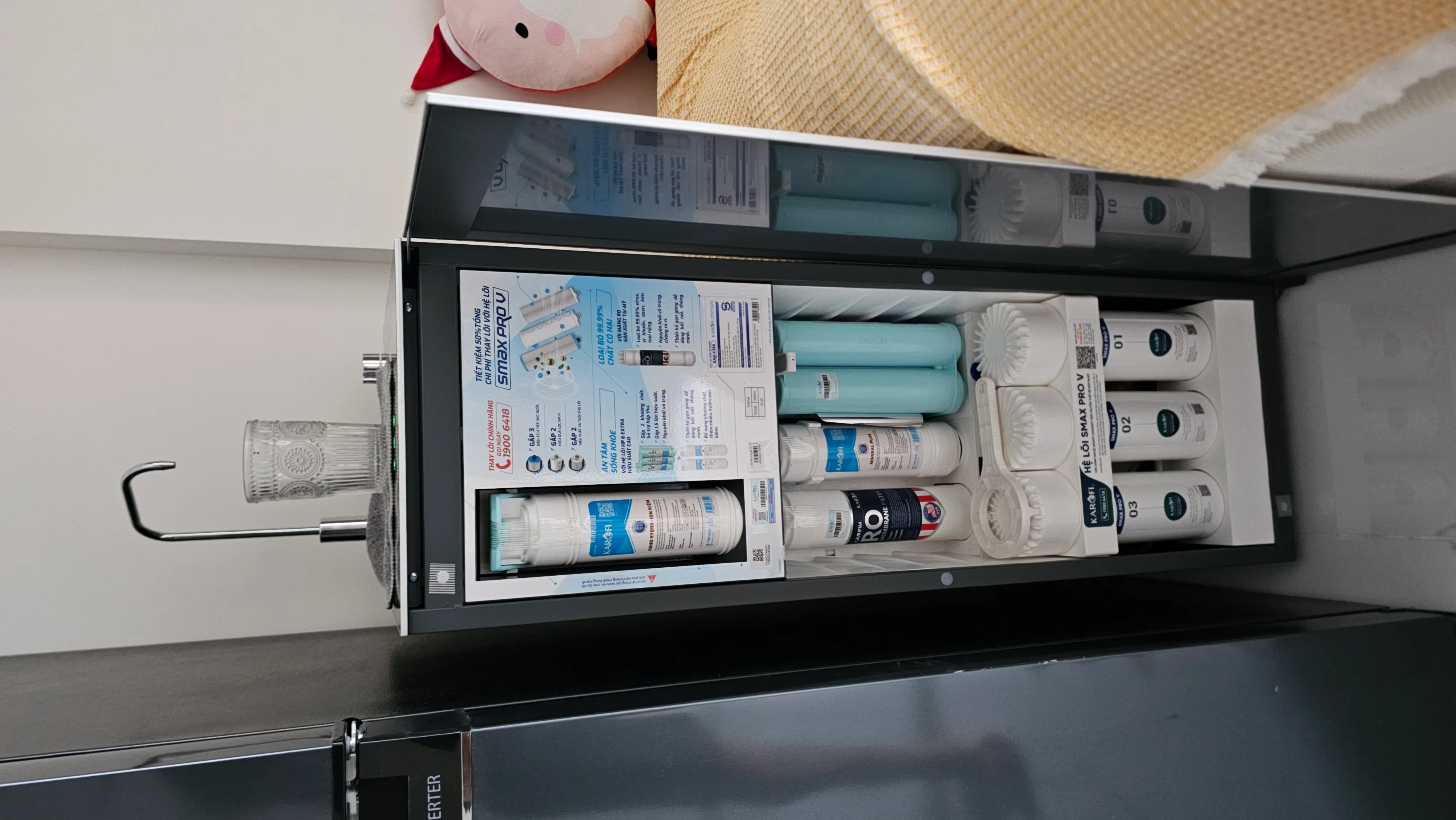 Khách hàng review Máy lọc nước RO Hydrogen Karofi KAQ-X26S 12 lõi 3