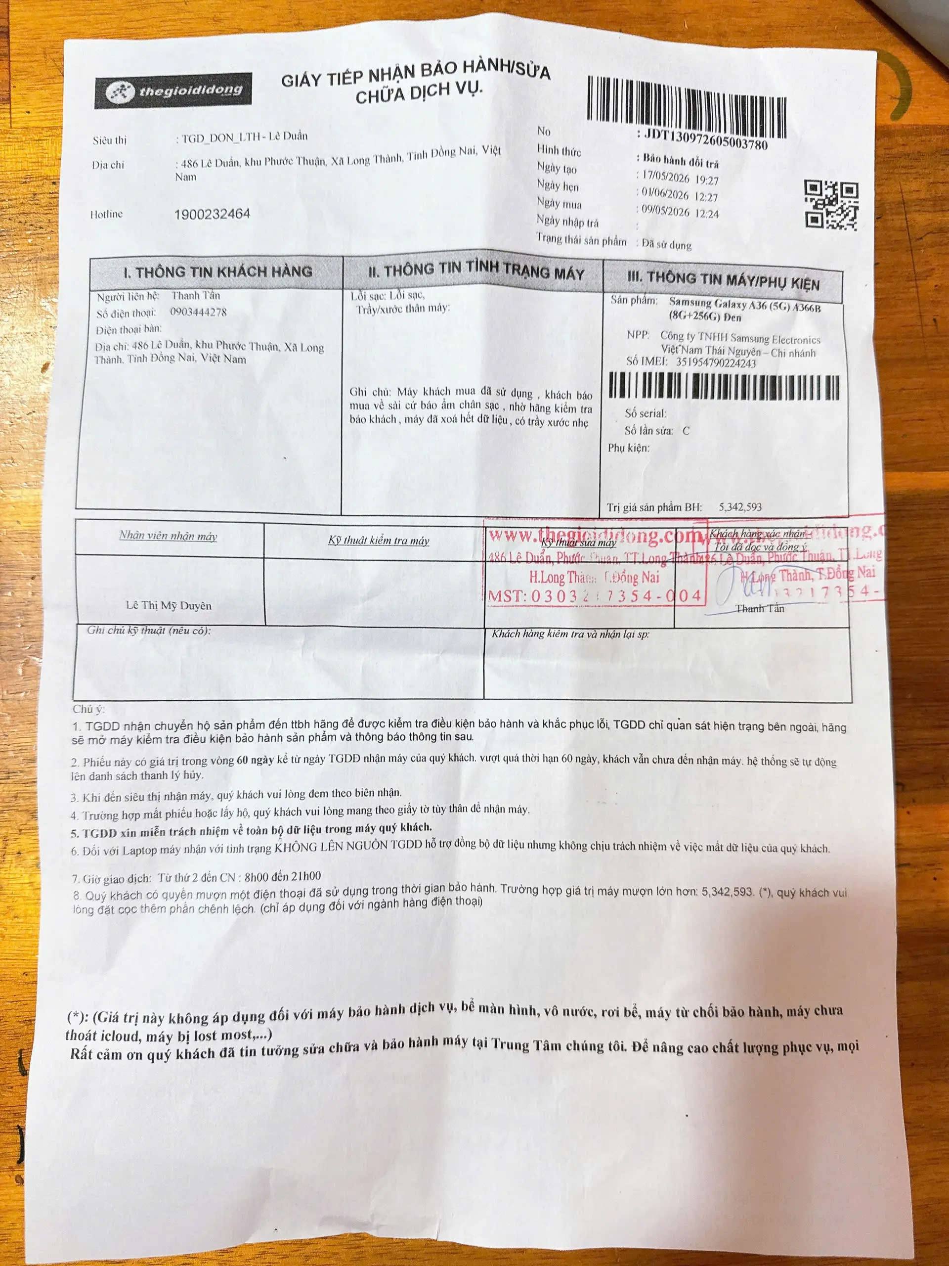 Khách hàng review Điện thoại Samsung Galaxy A36 5G 8GB/256GB 1