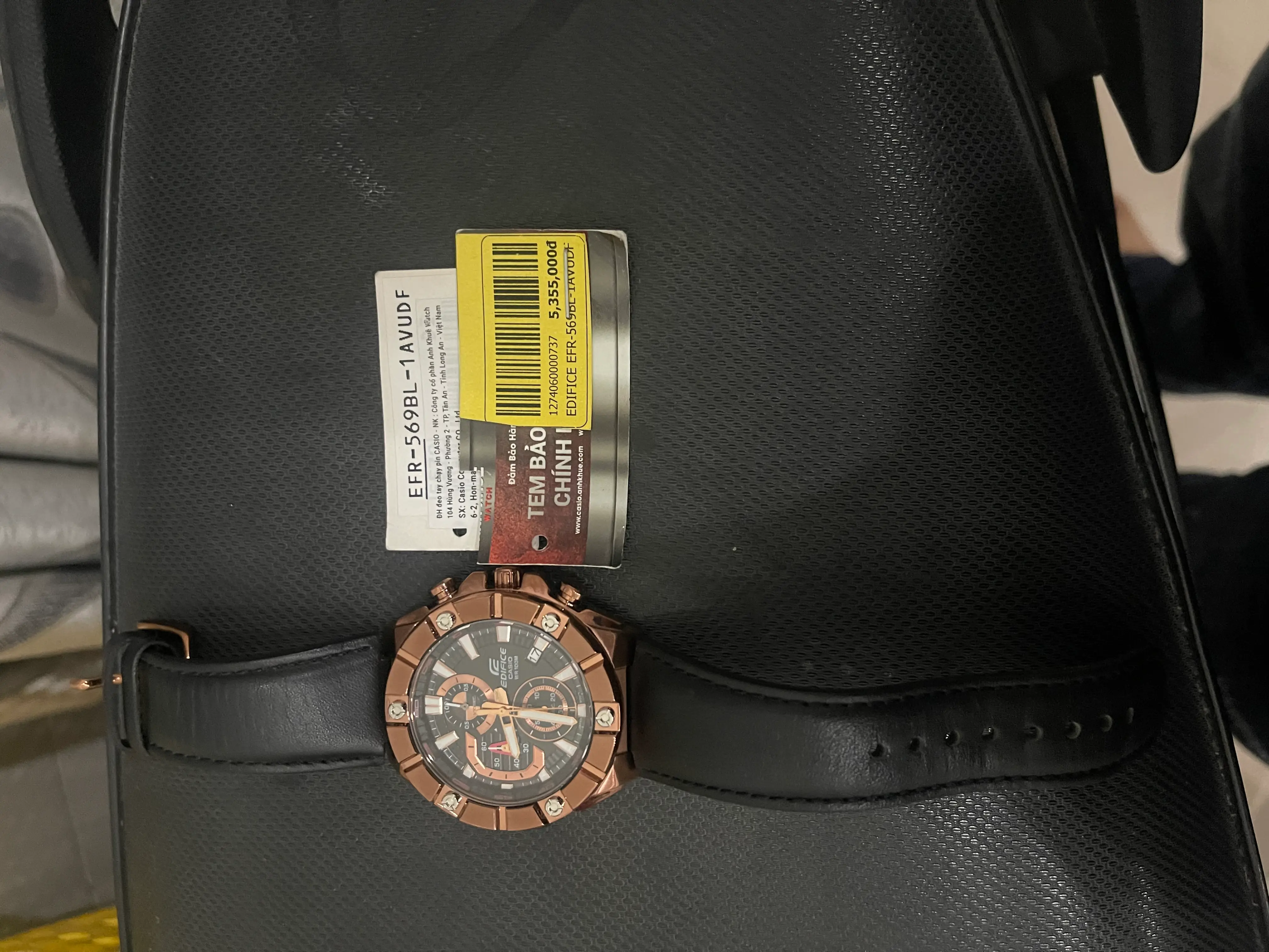 Khách hàng review Đồng hồ EDIFICE CASIO 48.4 mm Nam EFR-569BL-1AVUDF 2