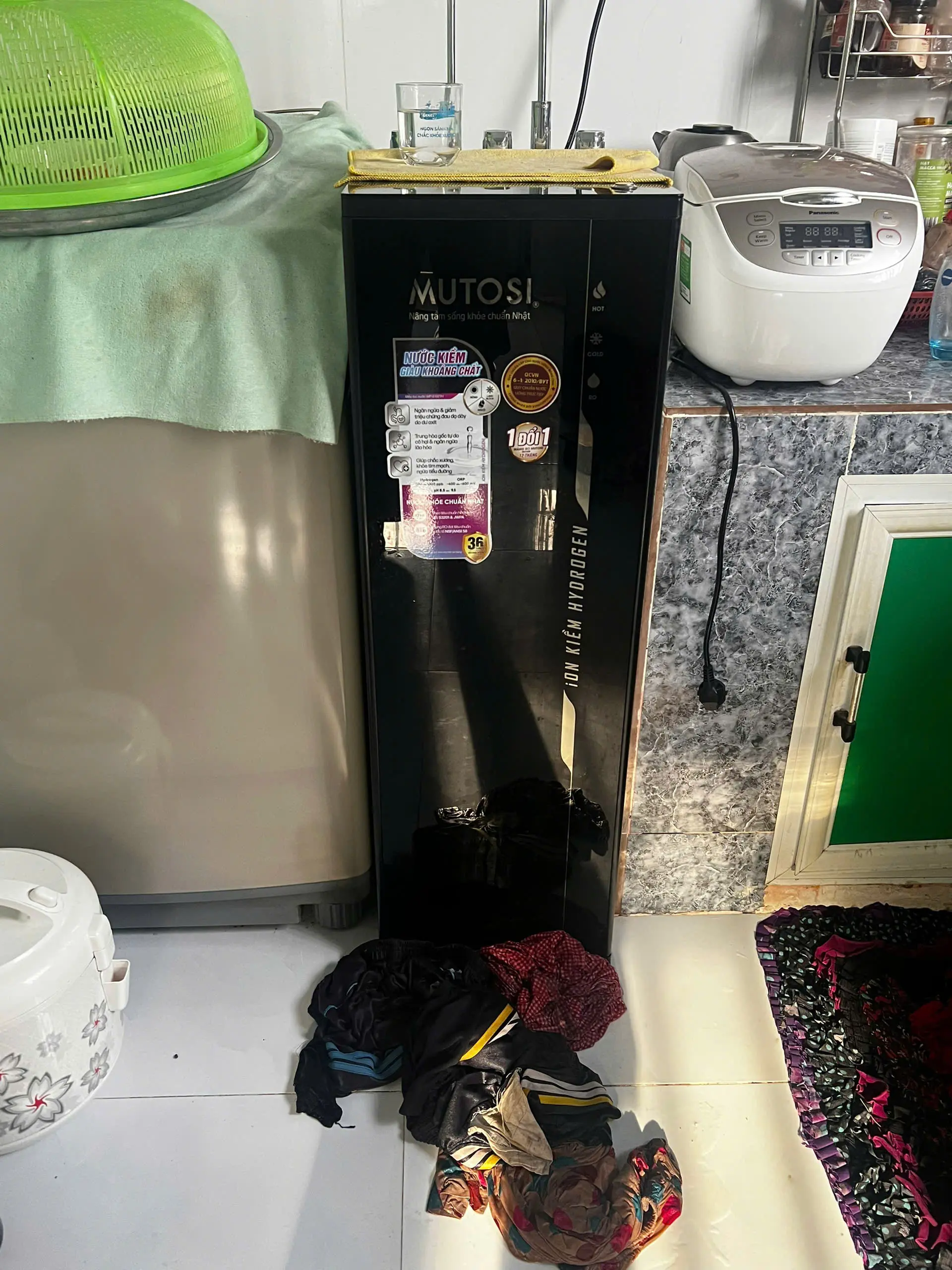 Khách hàng review Máy lọc nước RO nóng nguội lạnh Hydrogen ion kiềm Mutosi MP-S1021H 10 lõi 1