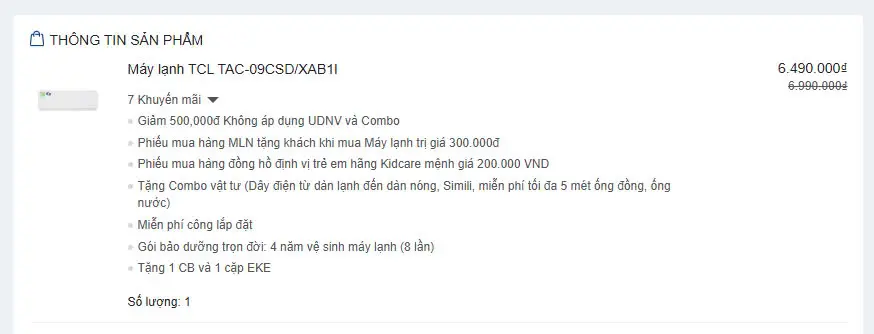 Khách hàng review Máy lạnh TCL Inverter 1 HP TAC-09CSD/XAB1I 1