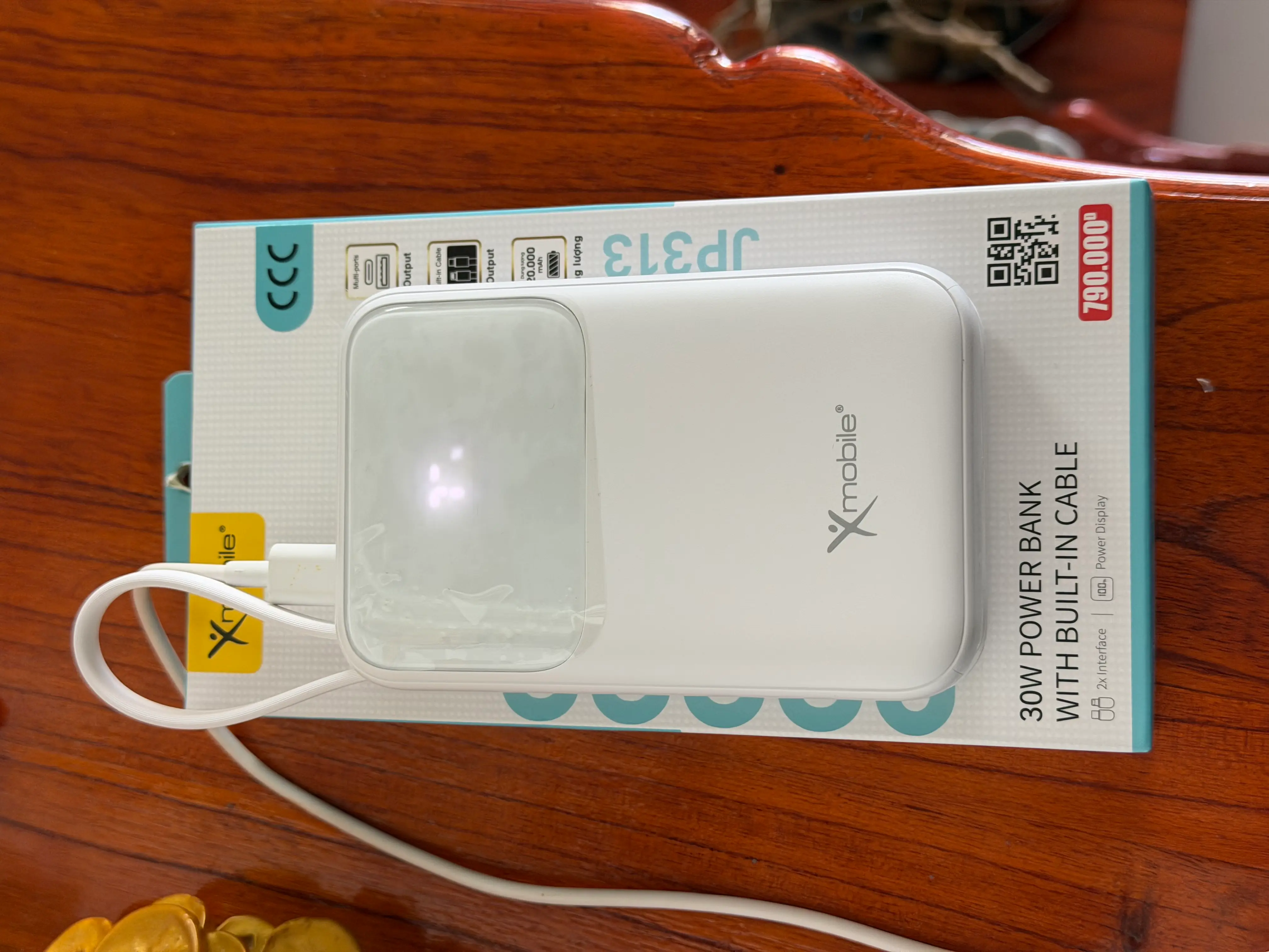 Khách hàng review Pin sạc dự phòng Polymer 20000mAh Type C PD QC 3.0 30W Xmobile JP313 kèm Cáp Lightning và Type C 3