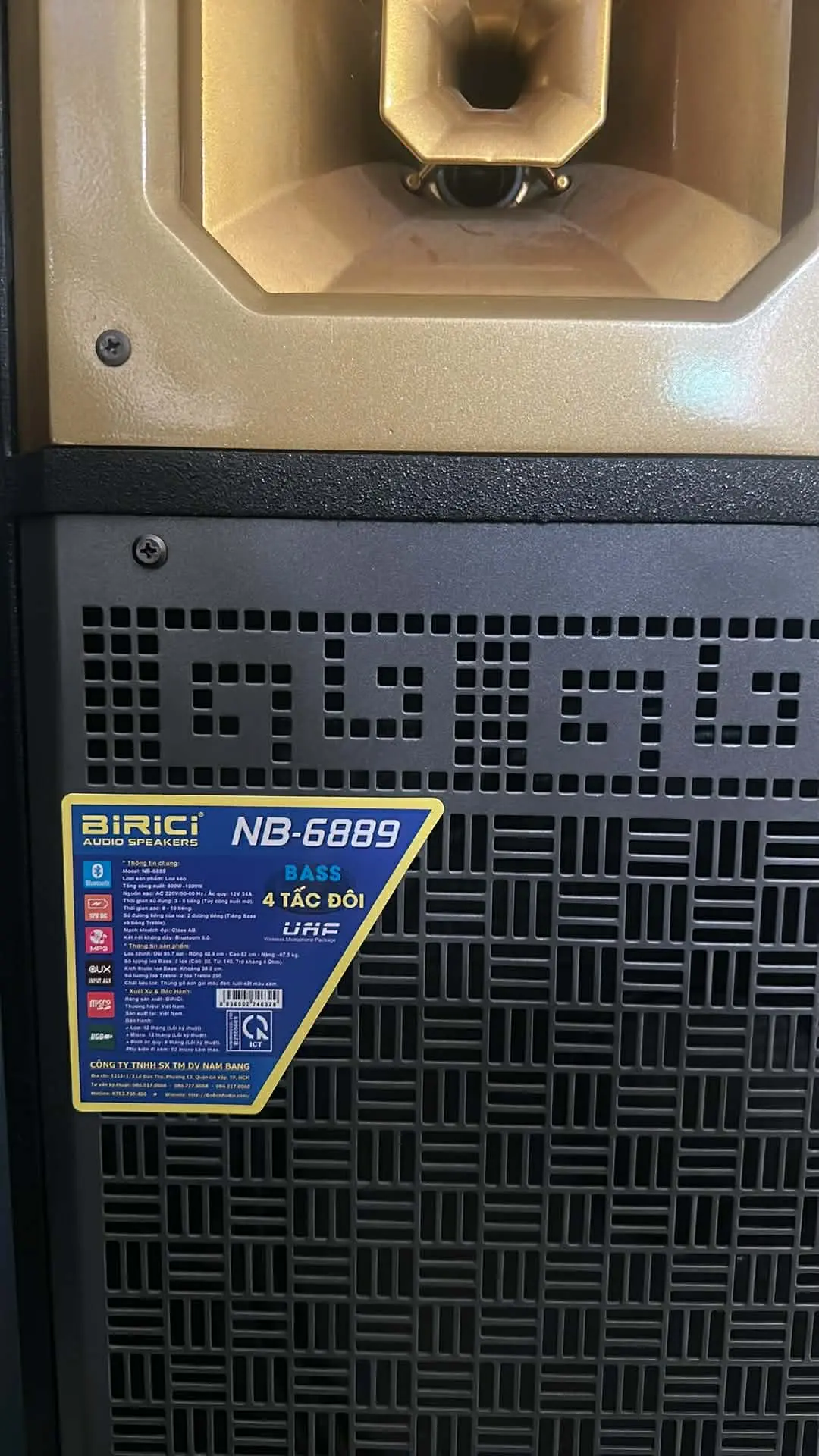 Khách hàng review Loa kéo karaoke Birici NB-6889 1200W 1