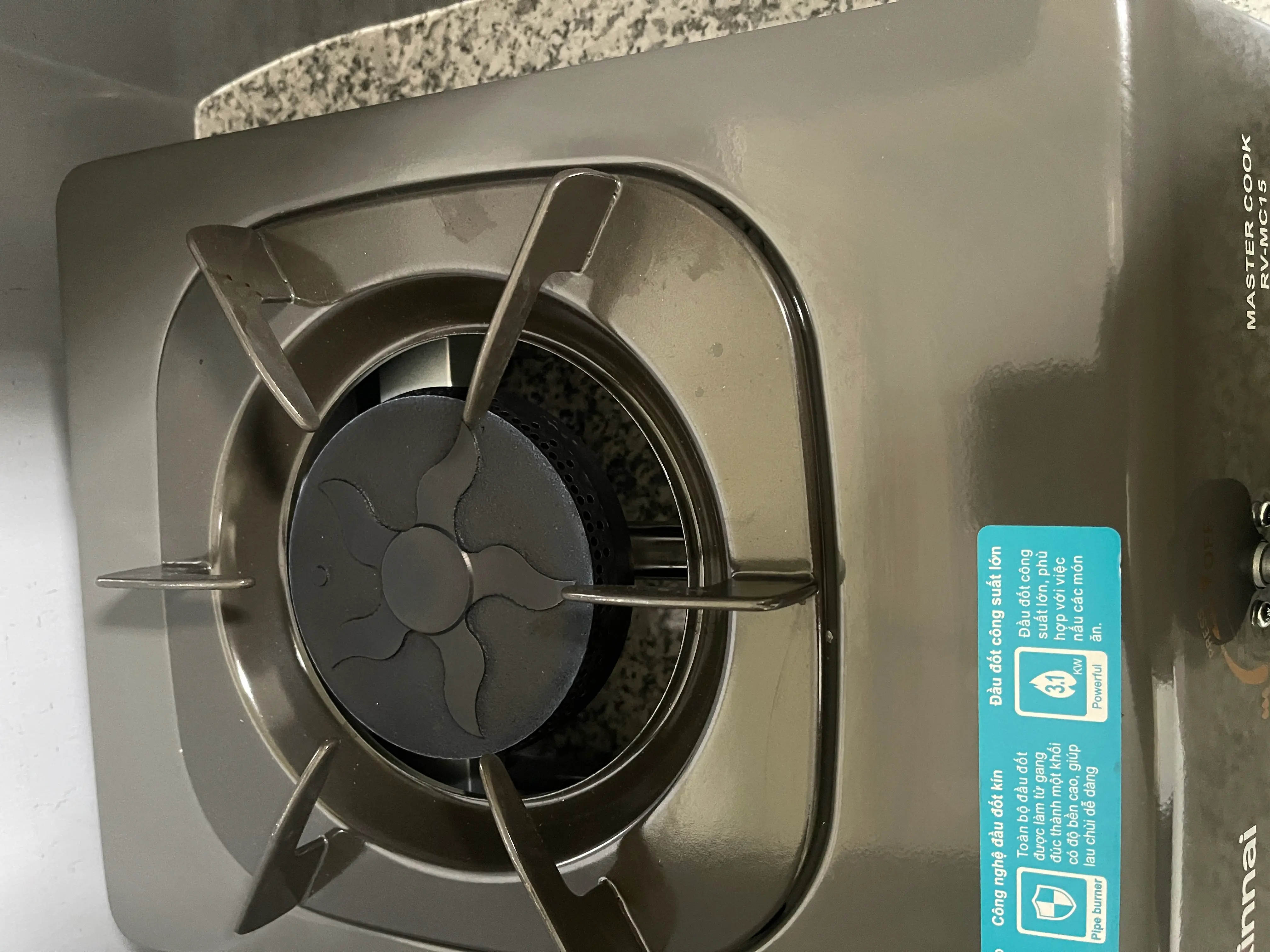 Khách hàng review Bếp ga đơn Rinnai RV-MC15G 2