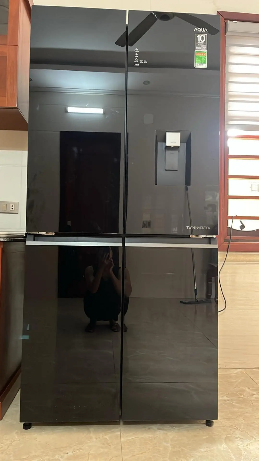 Khách hàng review Tủ lạnh Aqua Inverter 469 lít Multi Door AQR-M536XA(WGB) 2