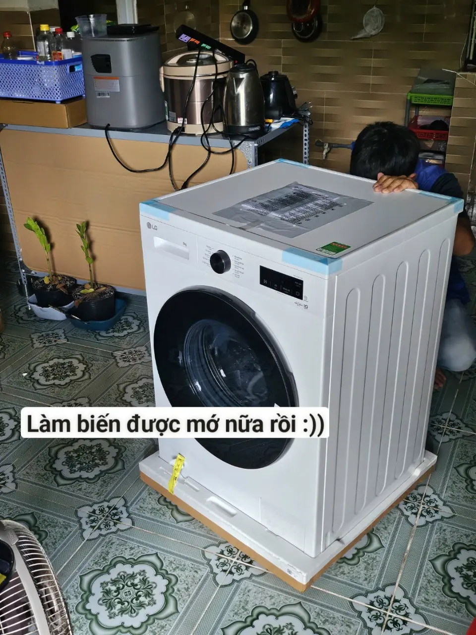 Khách hàng review Máy giặt LG Inverter 9 kg FB1209S5W 1
