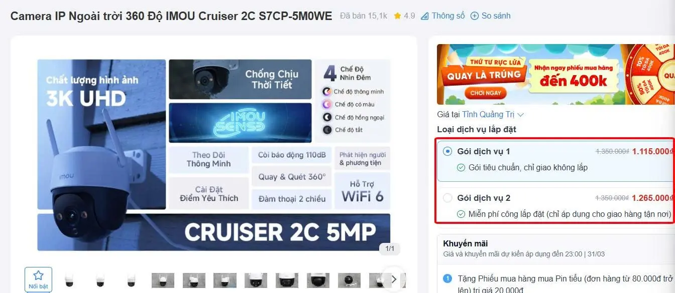 Khách hàng review Camera IP Ngoài trời 360 Độ IMOU Cruiser 2C S7CP-5M0WE 2