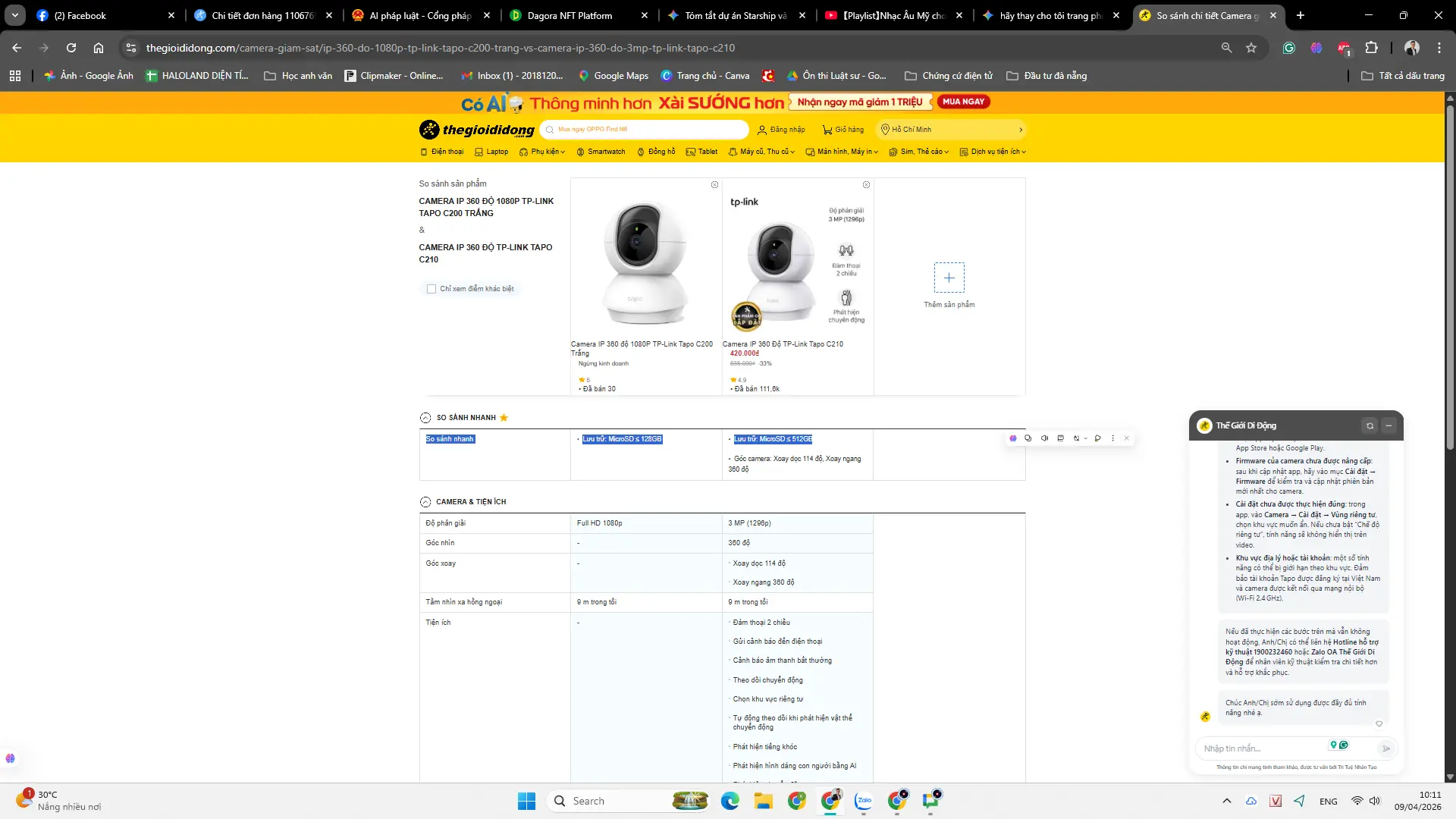 Khách hàng review Camera IP 360 Độ TP-Link Tapo C210 1