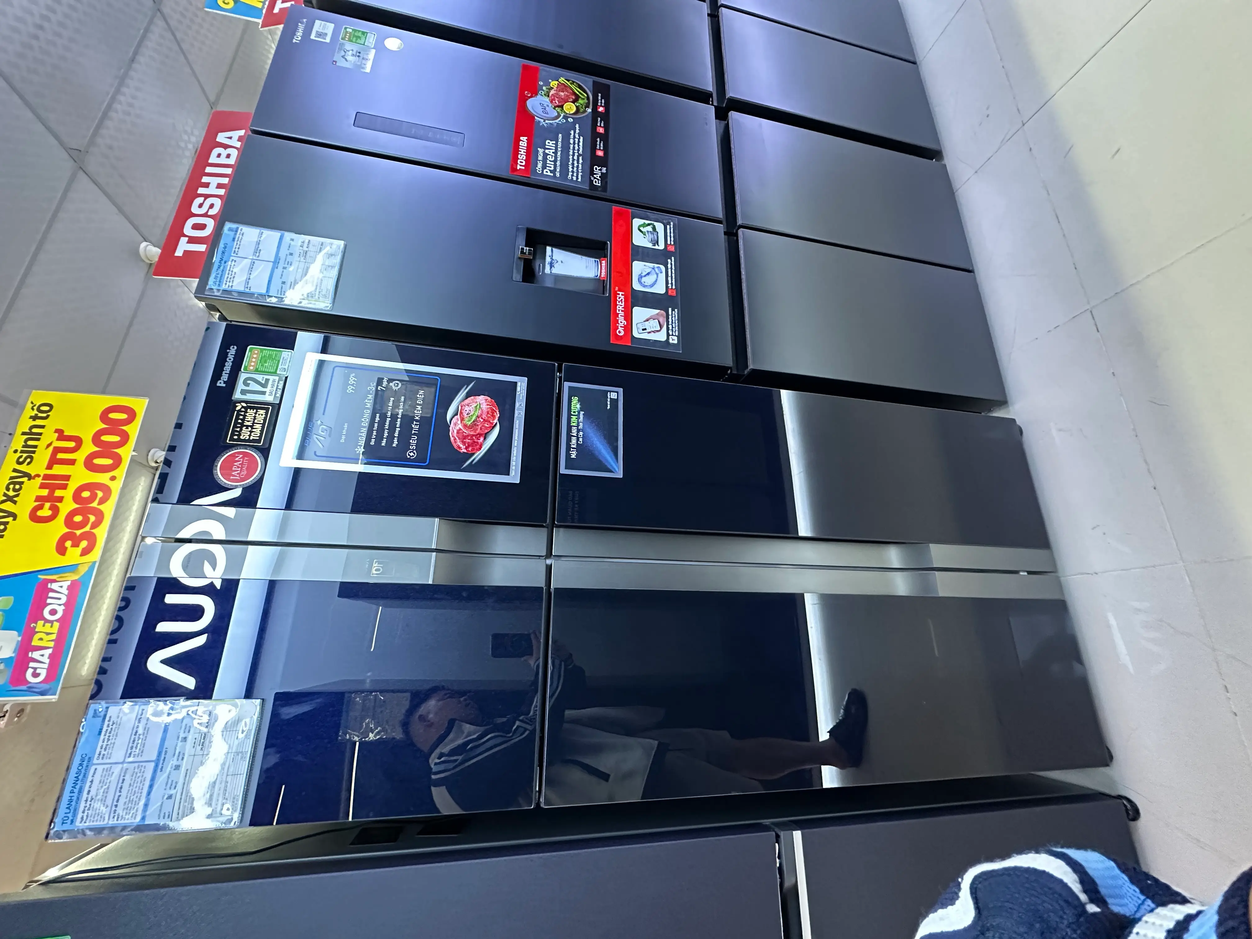 Khách hàng review Tủ lạnh Panasonic Inverter 550 lít Multi Door NR-DZ601VGKV 14