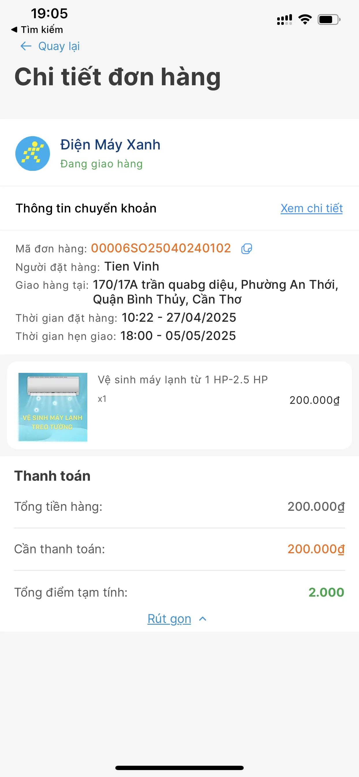 Khách hàng review Vệ Sinh Máy Lạnh Treo Tường 6
