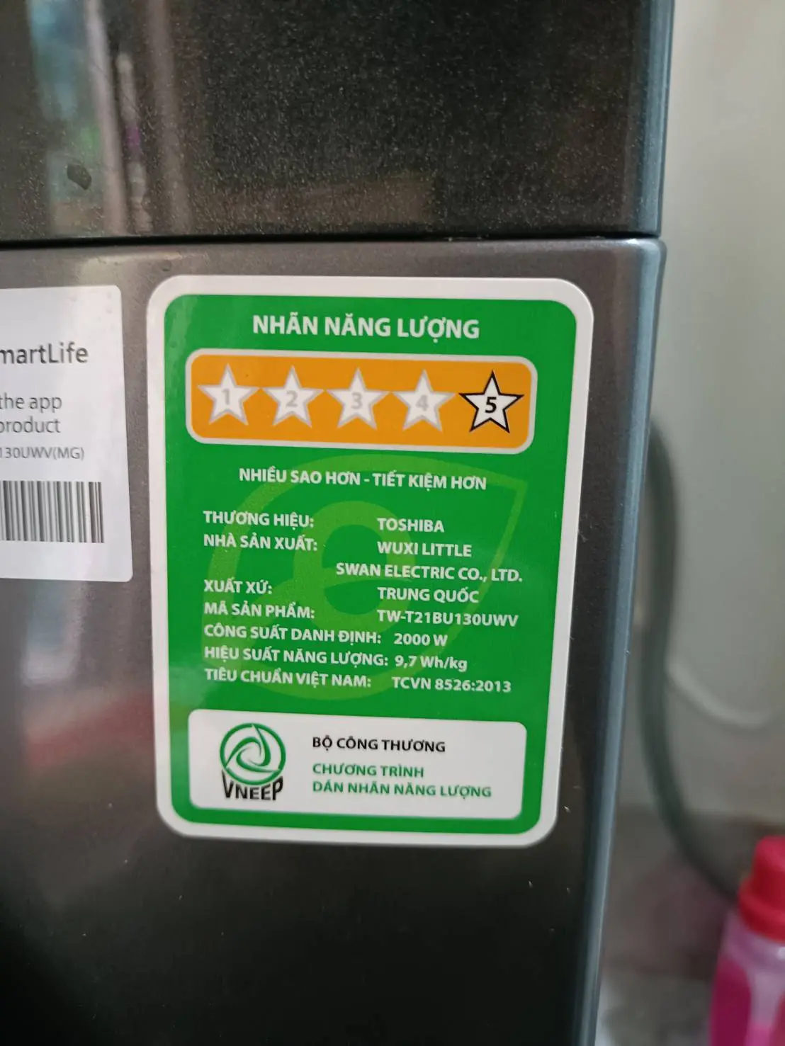 Khách hàng review Máy giặt Toshiba Inverter 12 kg TW-T21BU130UWV(MG) 1