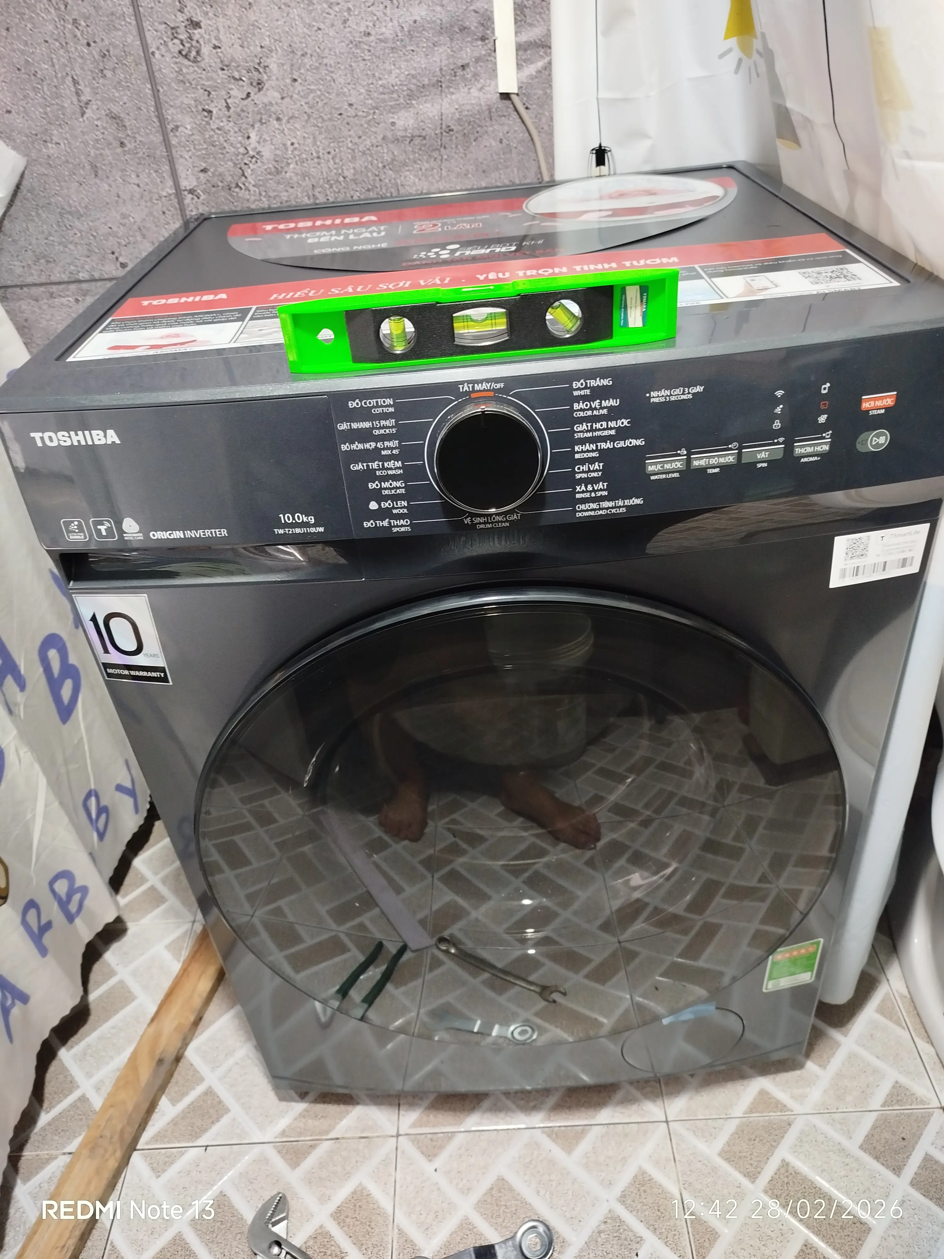 Khách hàng review Máy giặt Toshiba Inverter 10 kg TW-T21BU110UWV(MG) 1
