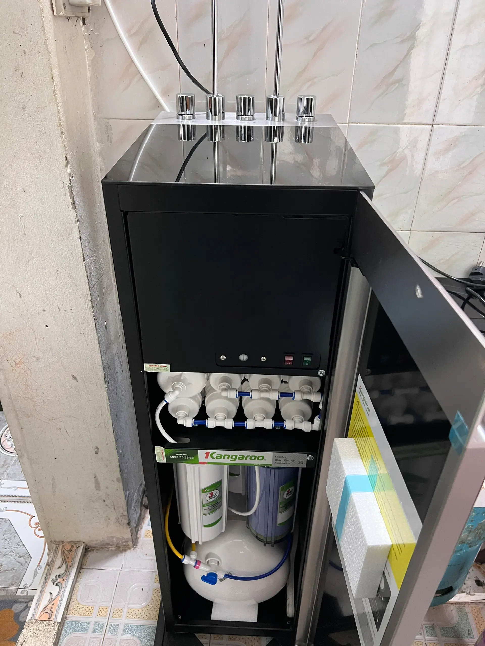 Khách hàng review Máy lọc nước RO nóng nguội lạnh Hydrogen Kangaroo Sumire KG12A6 12 lõi 8