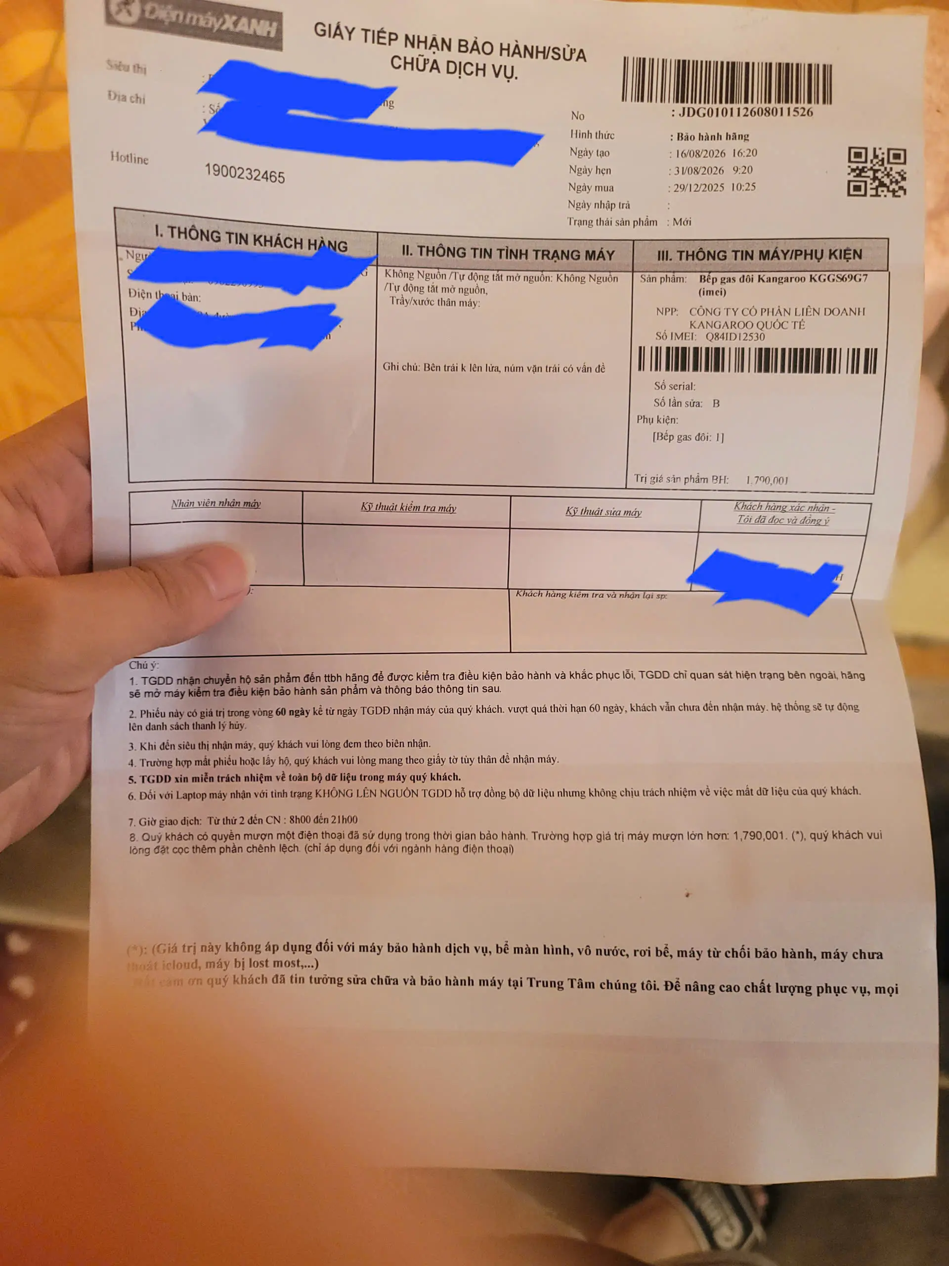 Khách hàng review Bếp ga đôi Kangaroo KGGS69G7 1
