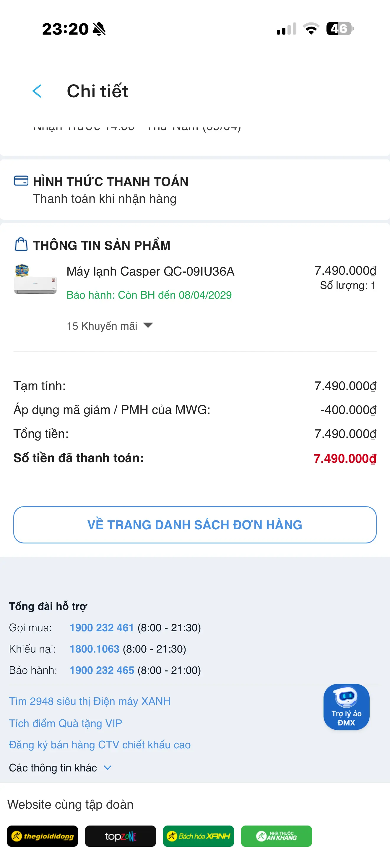 Khách hàng review Máy lạnh Casper Inverter 1 HP QC-09IU36A 1