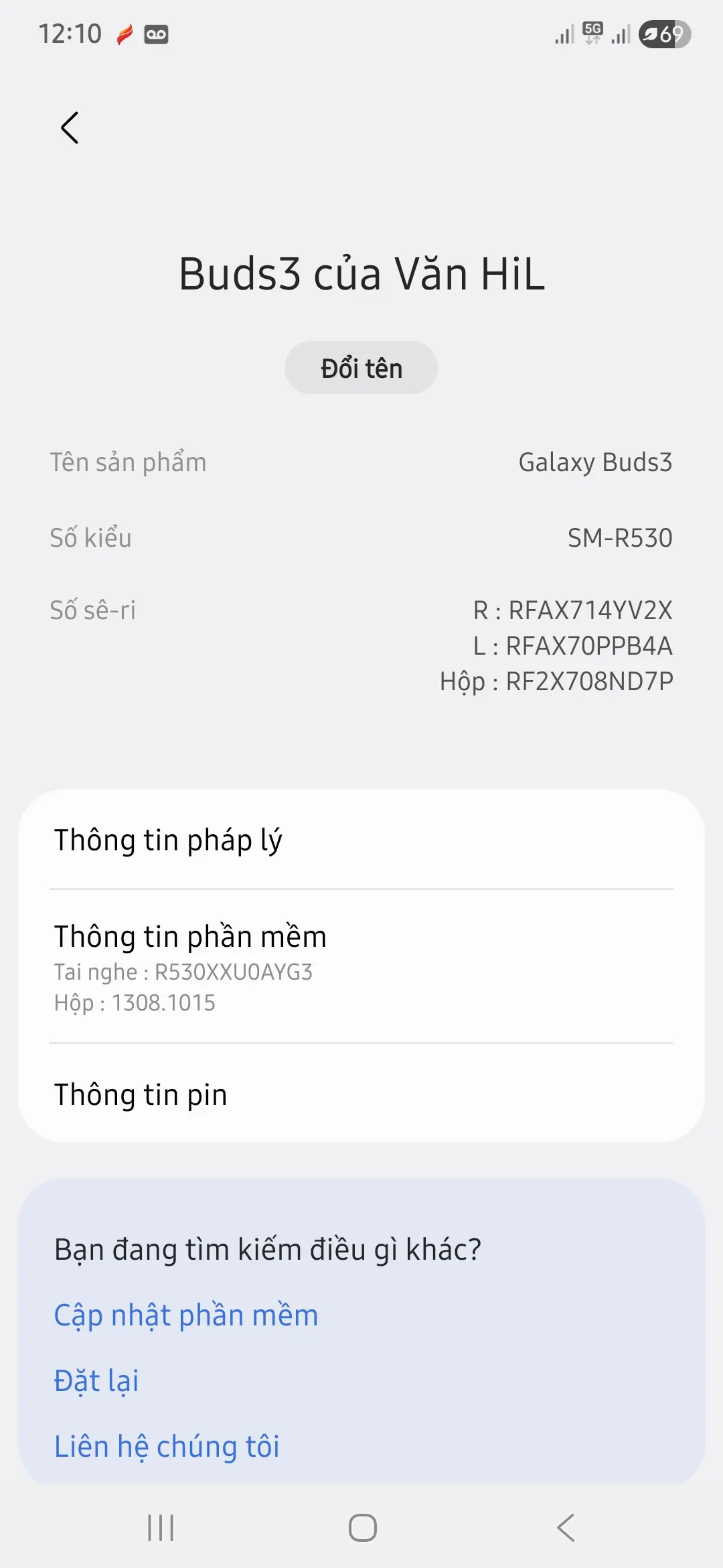 Khách hàng review Tai nghe TWS Samsung Galaxy Buds3 R530N 3
