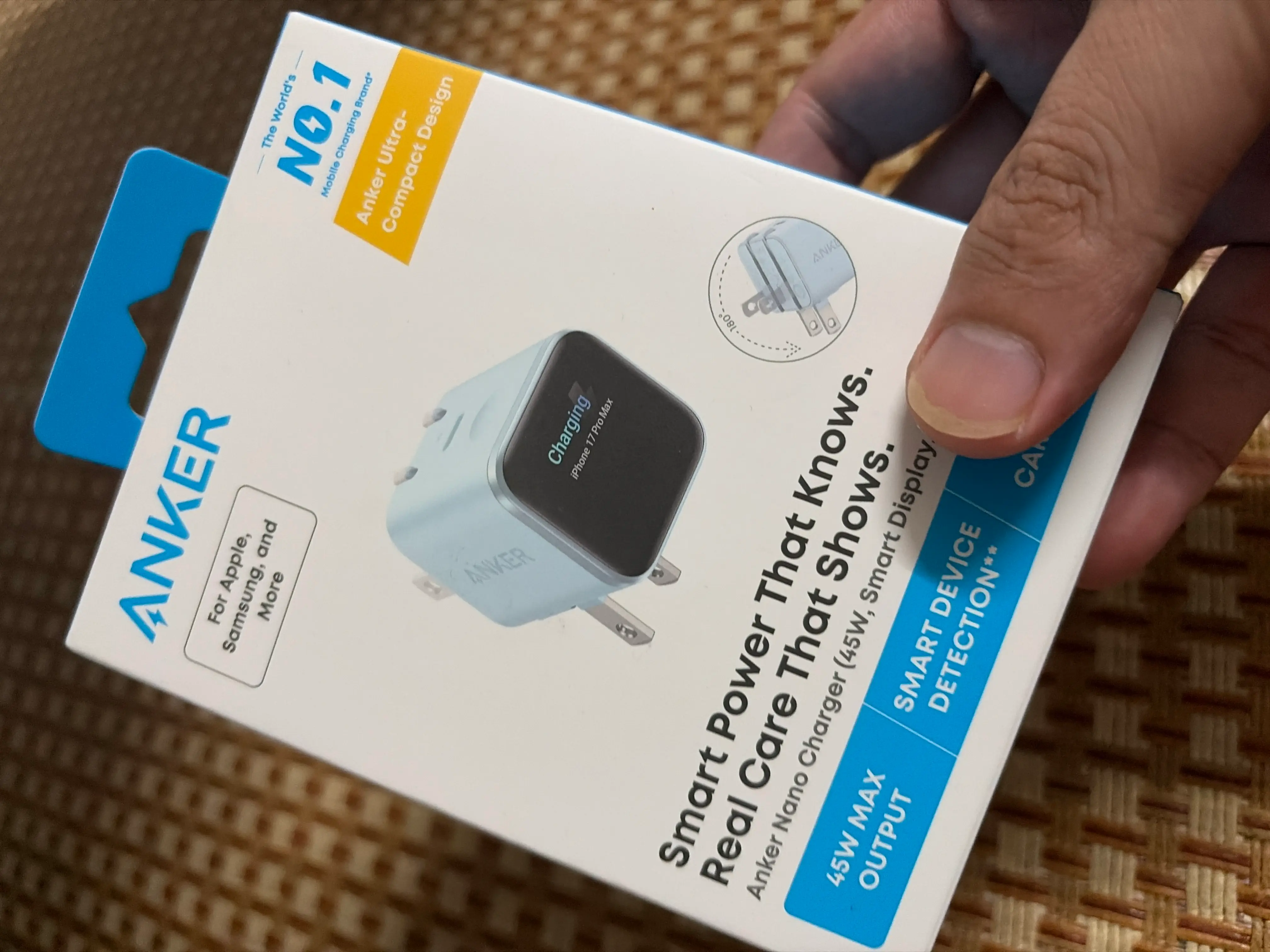 Khách hàng review Sạc nhanh Type-C IQ3 45W Anker Nano A121D 1