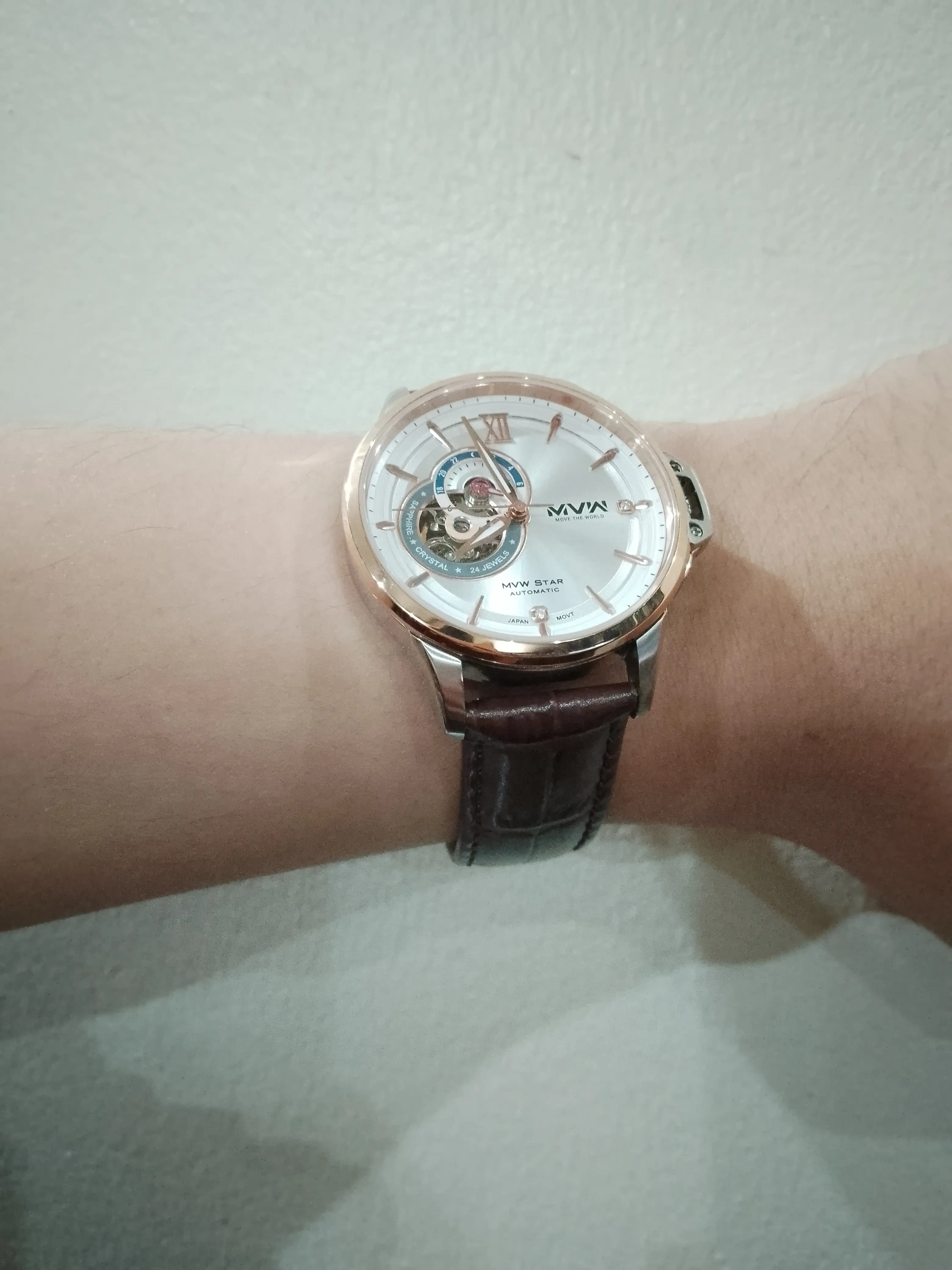Khách hàng review Đồng hồ MVW Star 41.5 mm Nam MLA004-02N 1