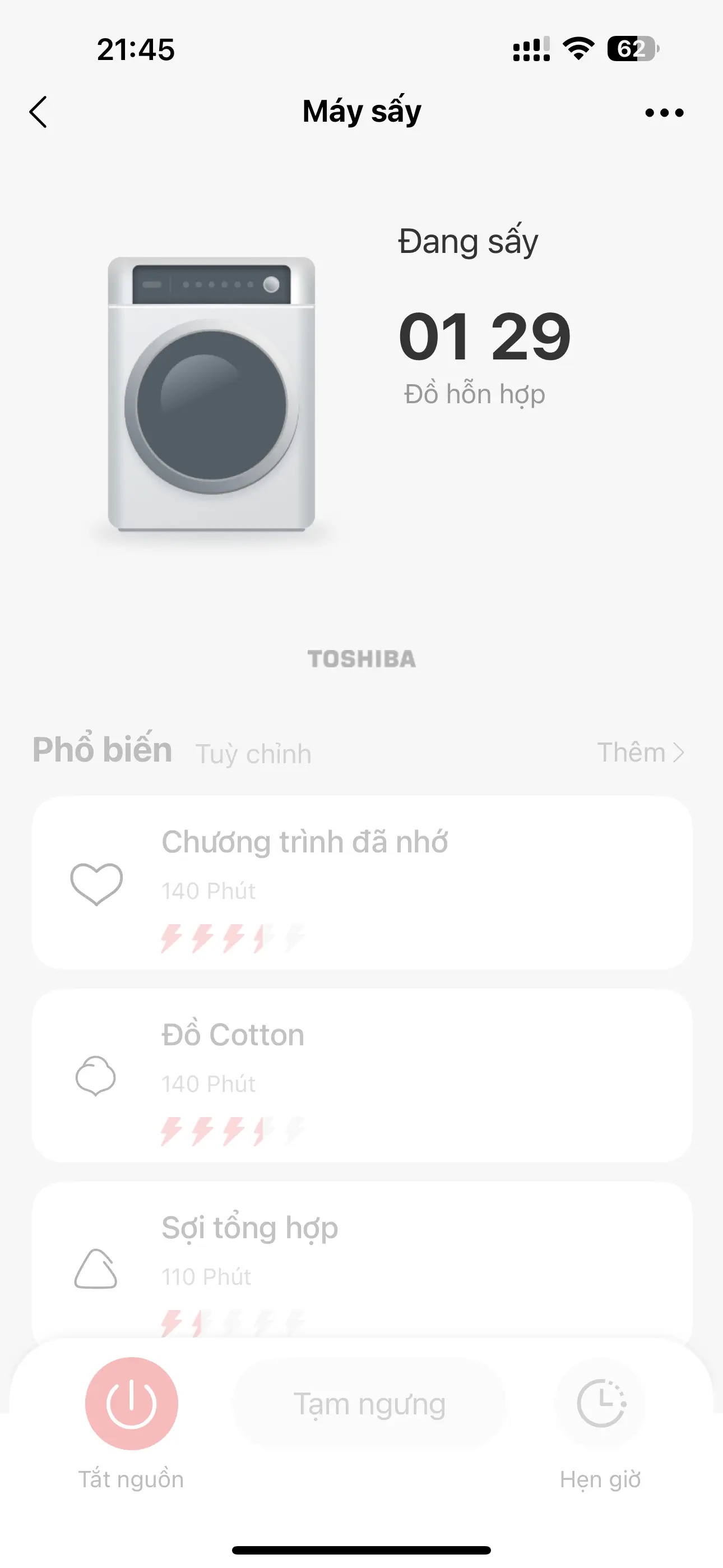 Khách hàng review Máy sấy bơm nhiệt Toshiba 10 kg TD-BP110GHV(MG) 2