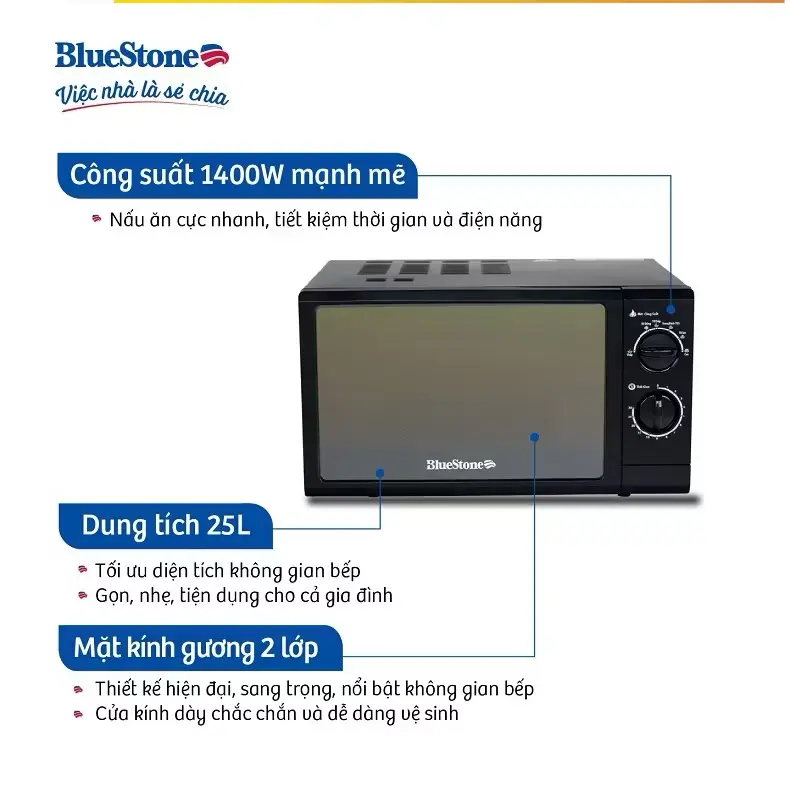 Khách hàng review Lò vi sóng BlueStone MOB-7733 25 lít 1