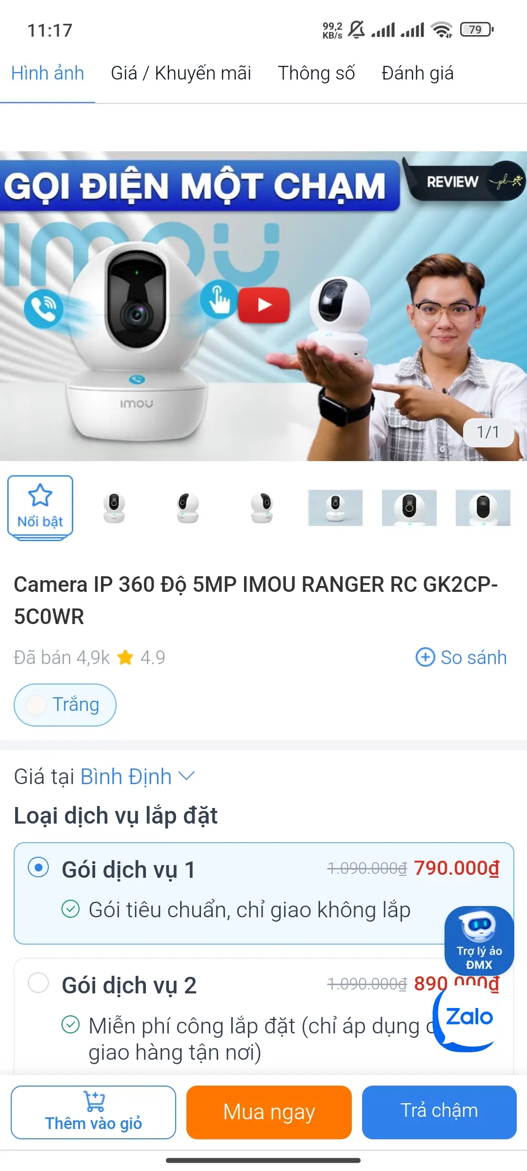 Khách hàng review Camera IP 360 Độ IMOU RANGER RC GK2CP-5C0WR 4