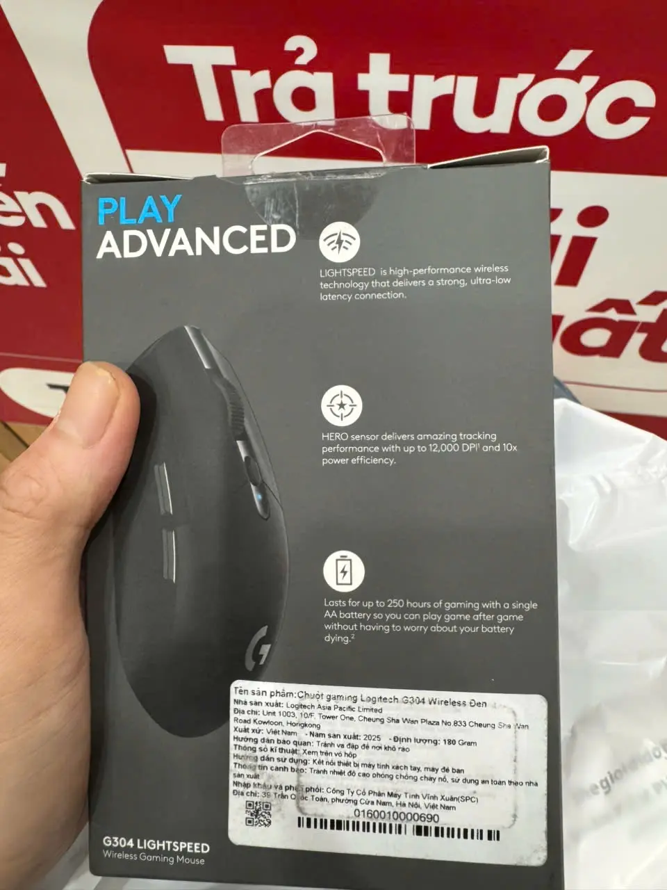 Khách hàng review Chuột Không dây Gaming Logitech G304 1