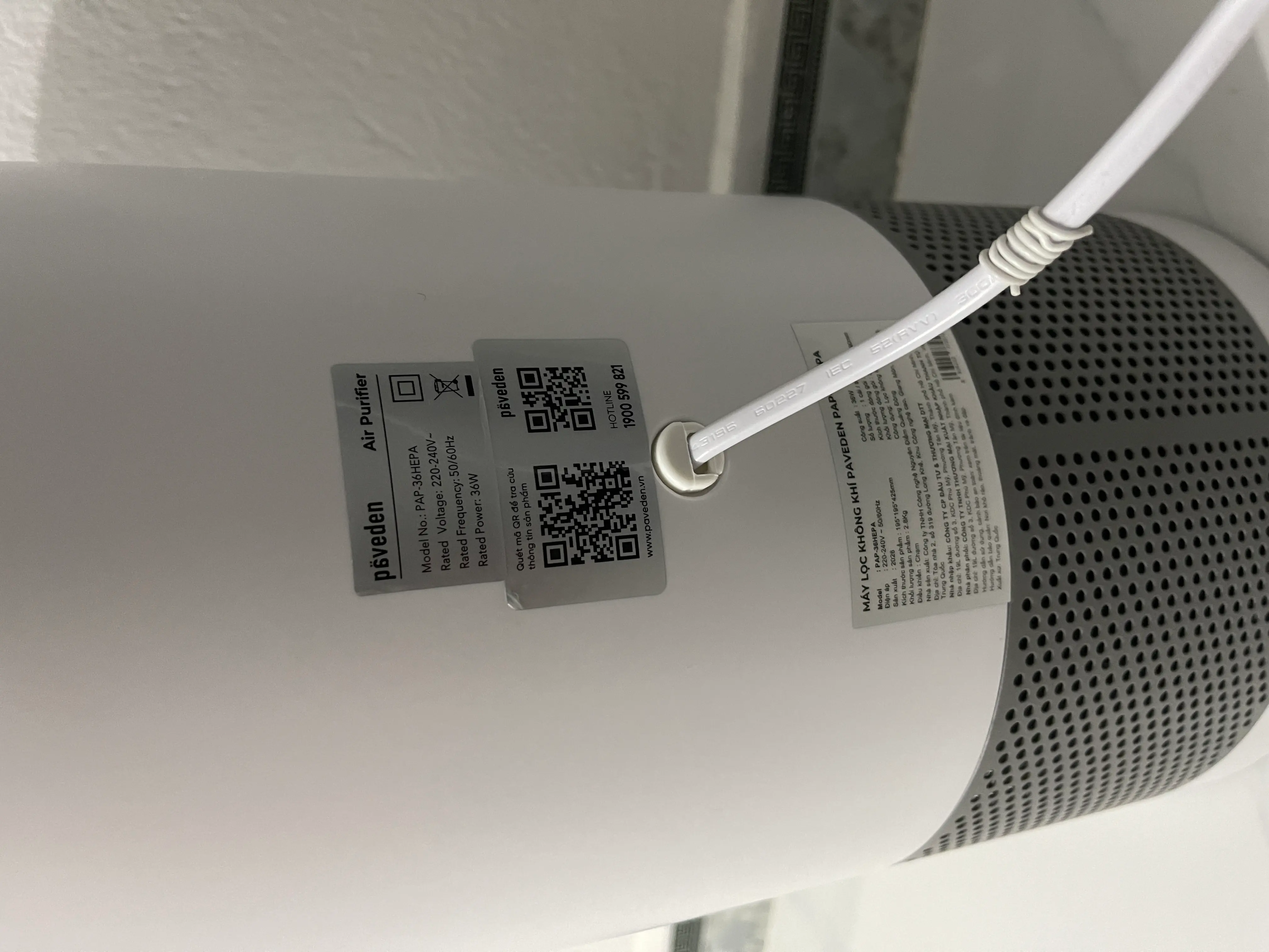 Khách hàng review Máy lọc không khí PAVEDEN PAP-36HEPA 36W 3