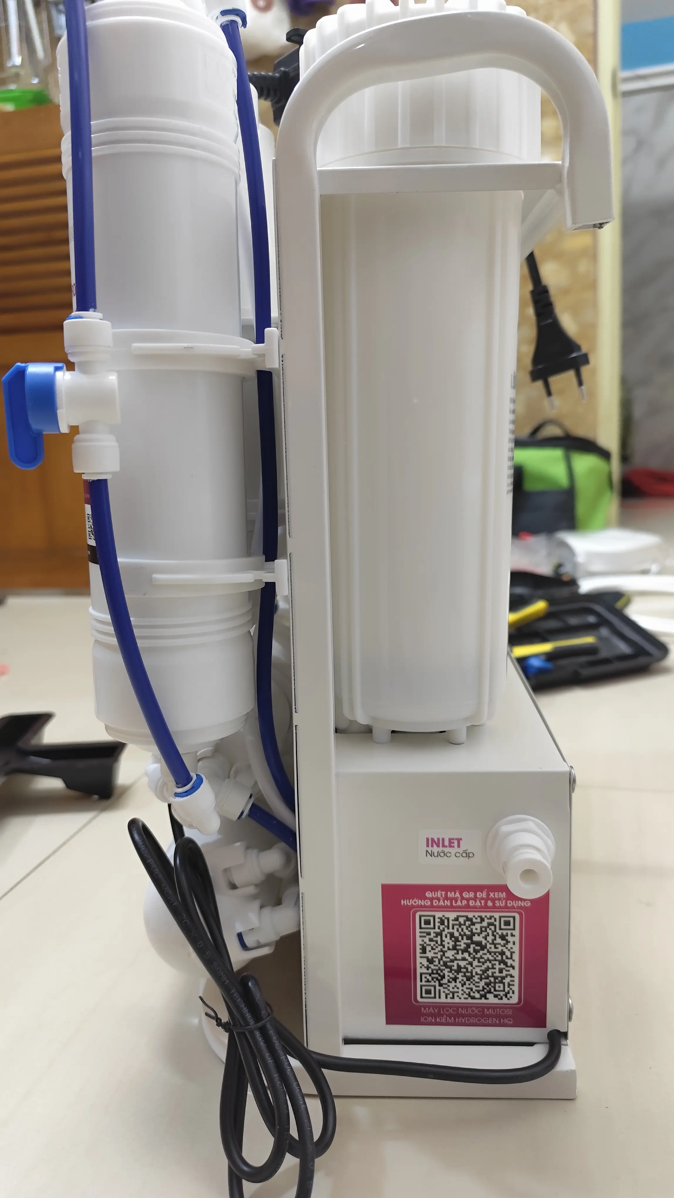 Khách hàng review Máy lọc nước RO Hydrogen ion kiềm Mutosi MP-U28H 11 lõi 1