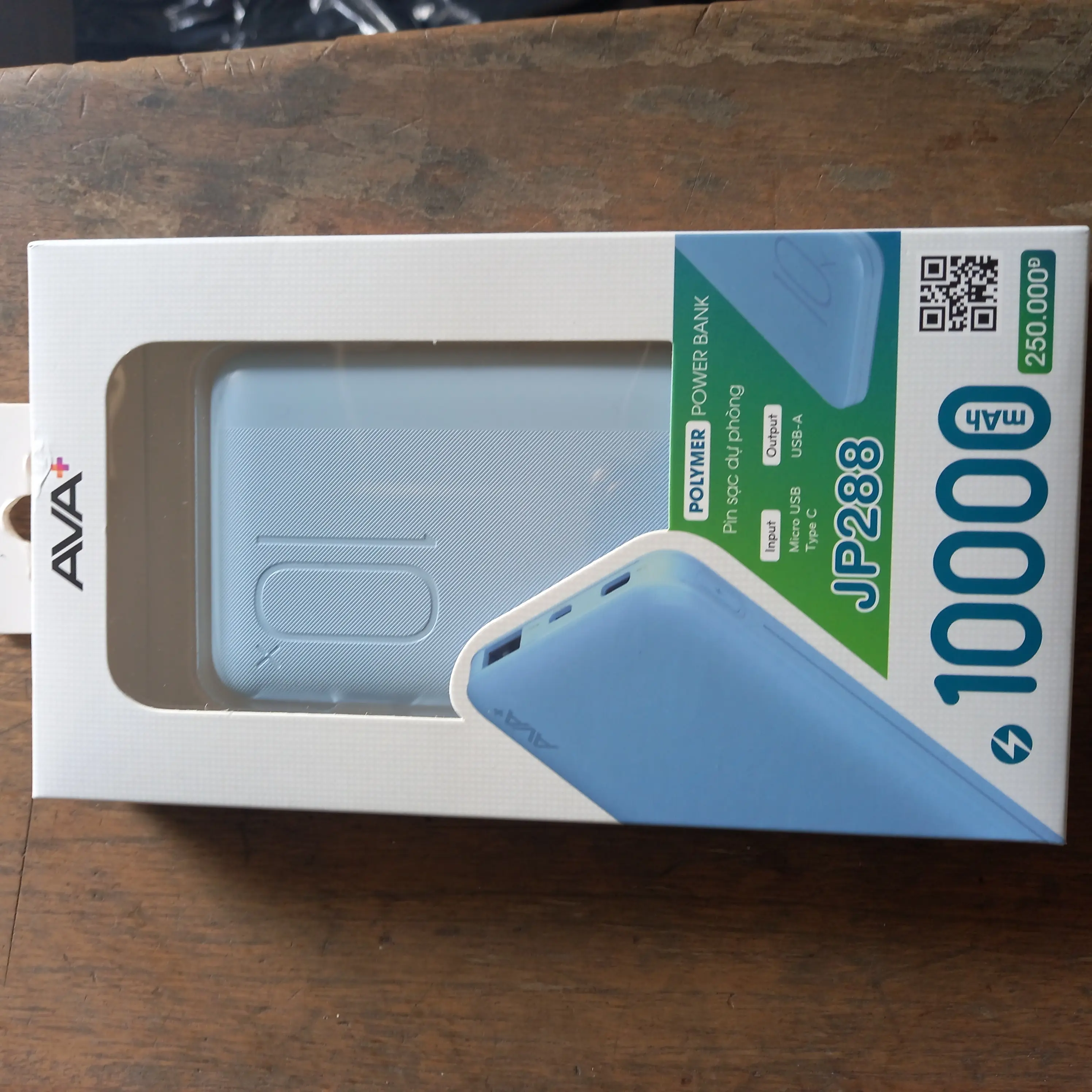 Khách hàng review Pin sạc dự phòng Polymer 10000mAh 12W AVA  JP288 2