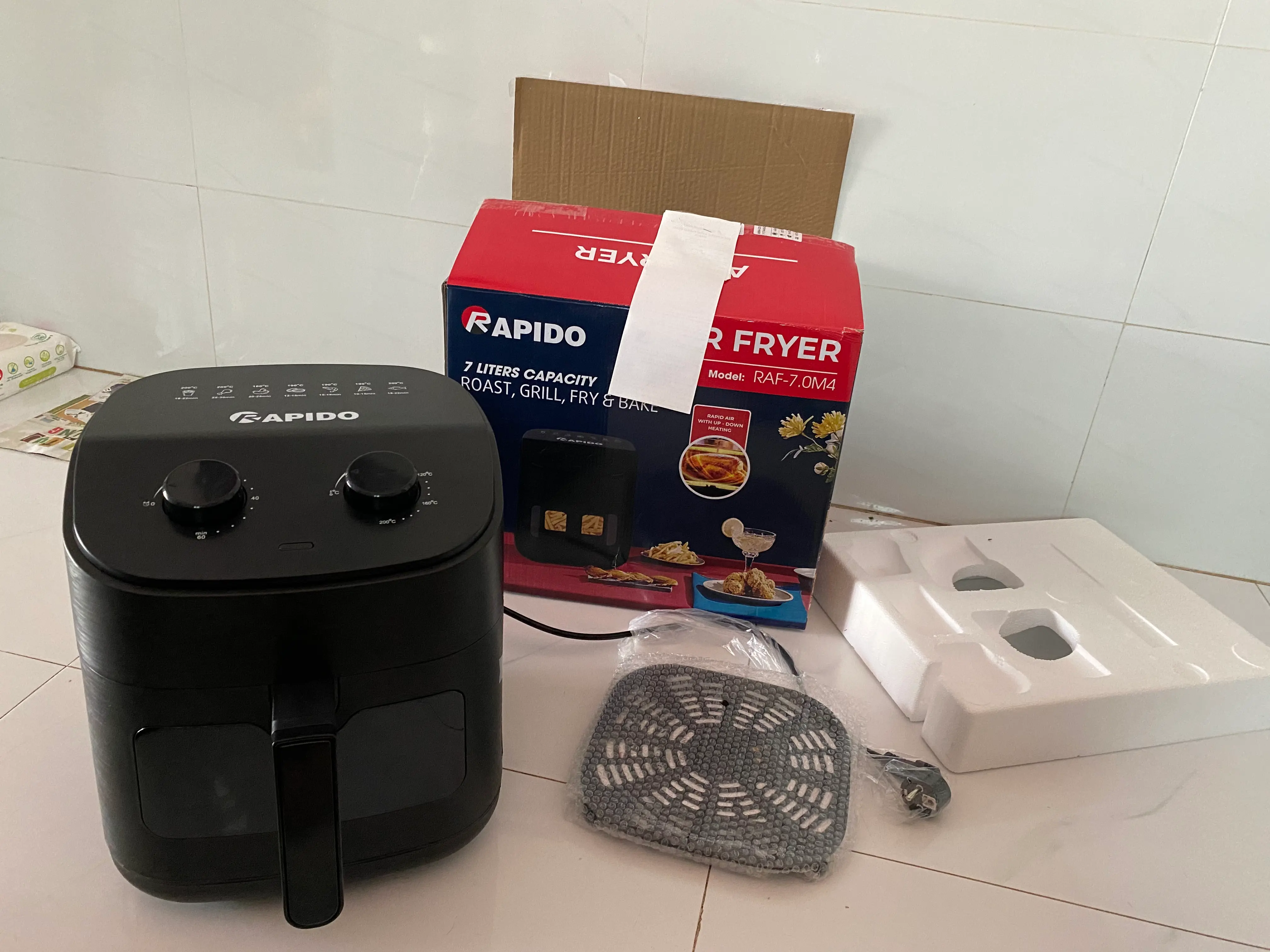 Khách hàng review Nồi chiên không dầu Rapido 7 lít RAF-7.0M4 2M 1