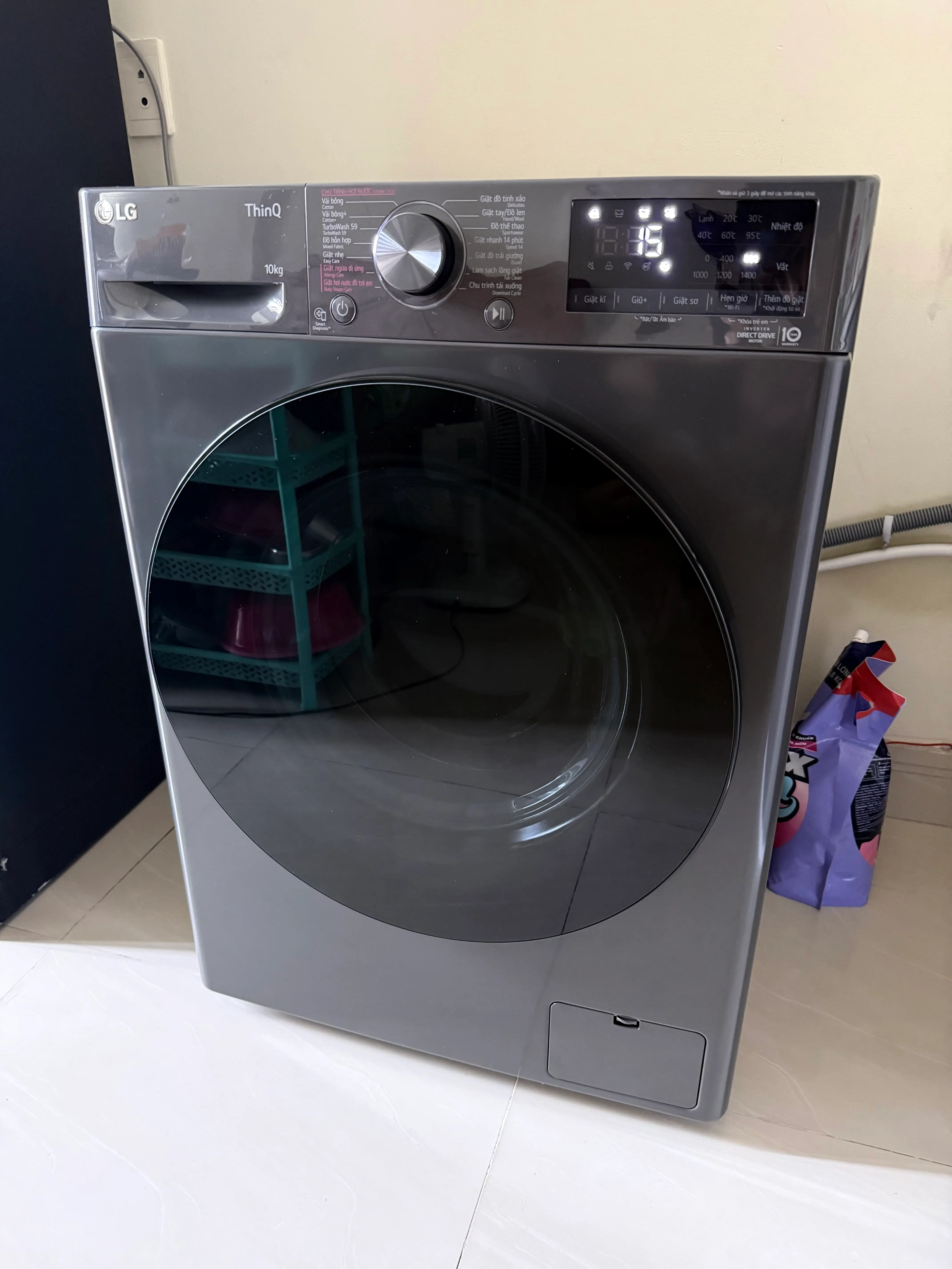Khách hàng review Máy giặt LG AI DD Inverter 10 kg FV1410S4M1 1
