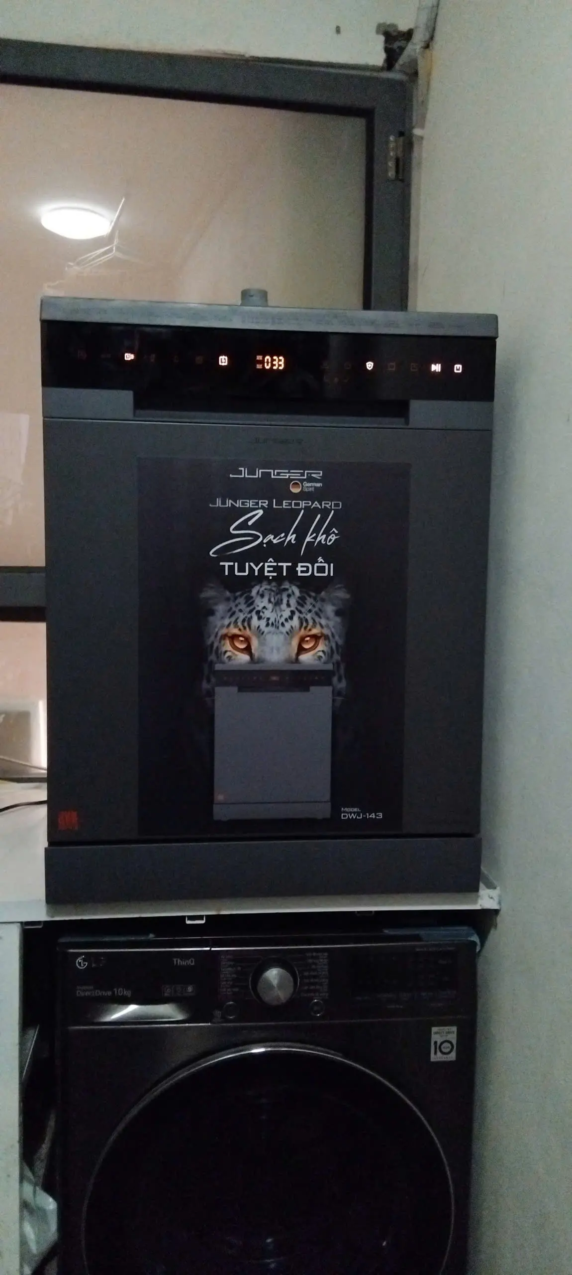 Khách hàng review Máy rửa chén độc lập Junger Leopard DWJ-143 27